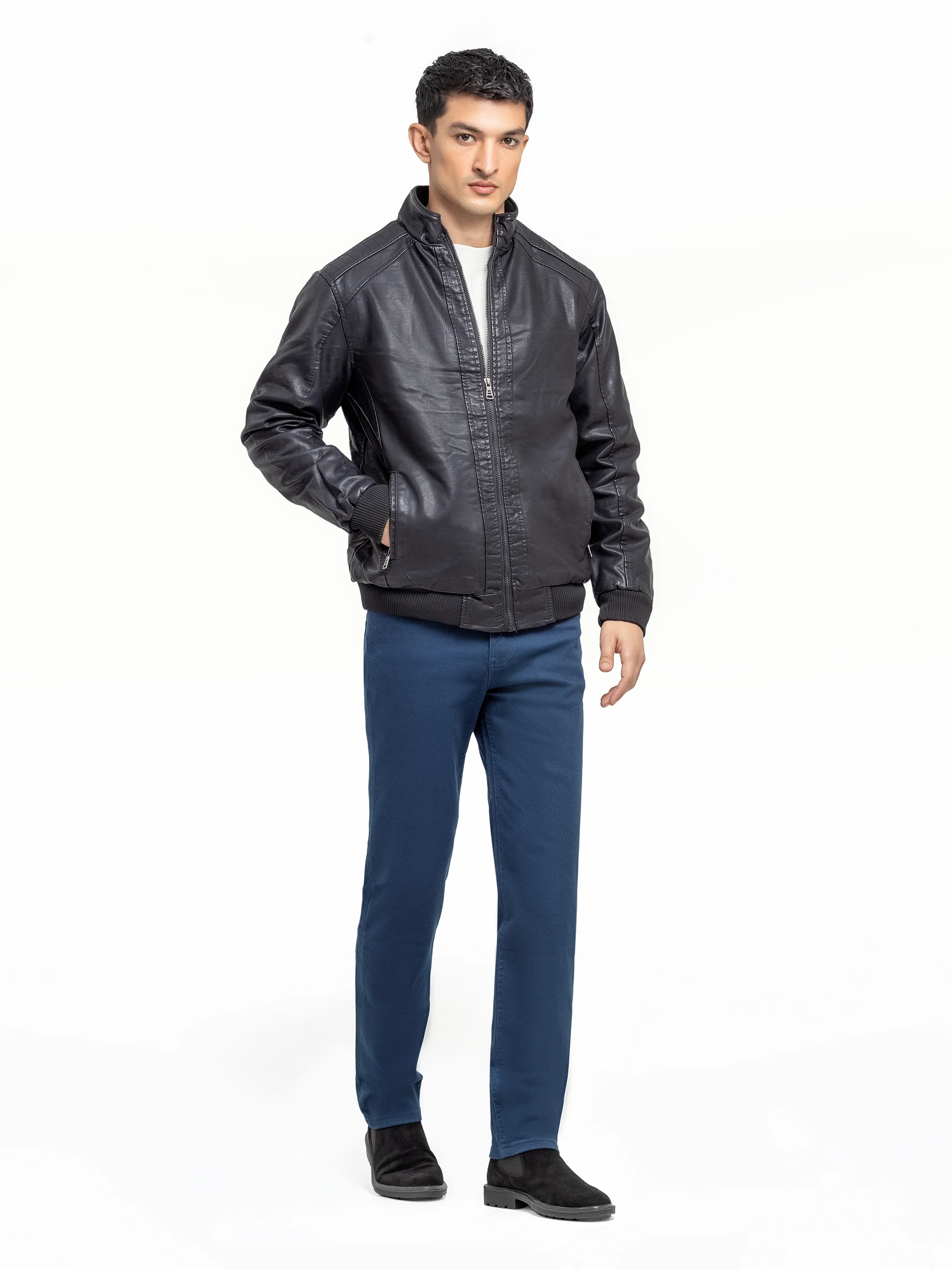 Men's Black Jacket - EMTJ24-030 - Image 2