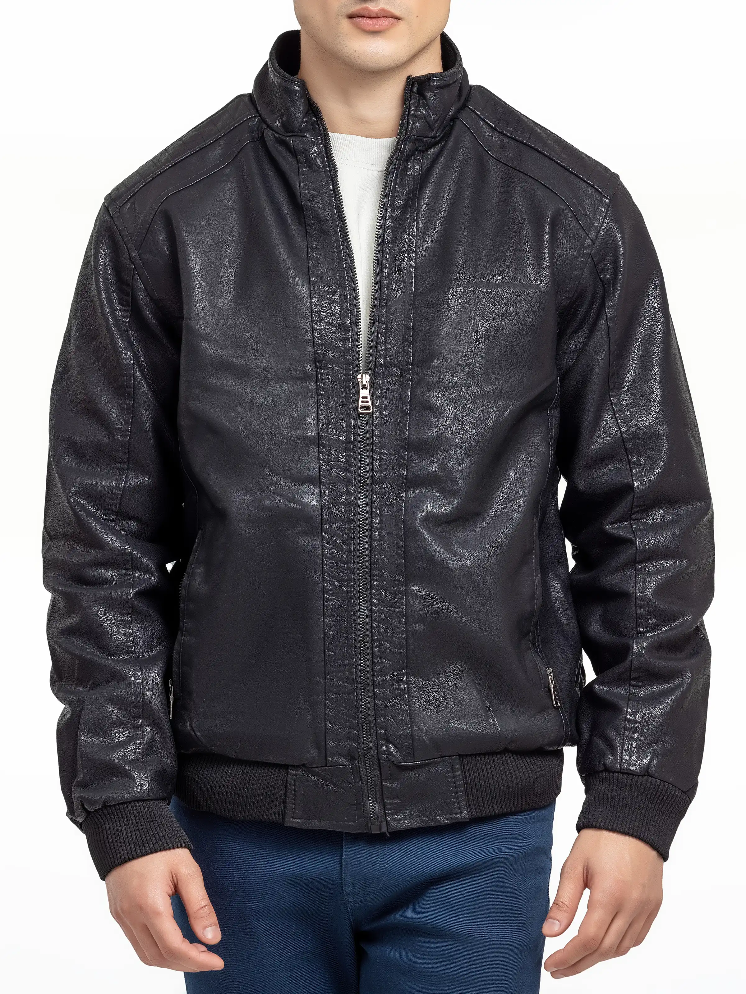 Men's Black Jacket - EMTJ24-030 - Image 3