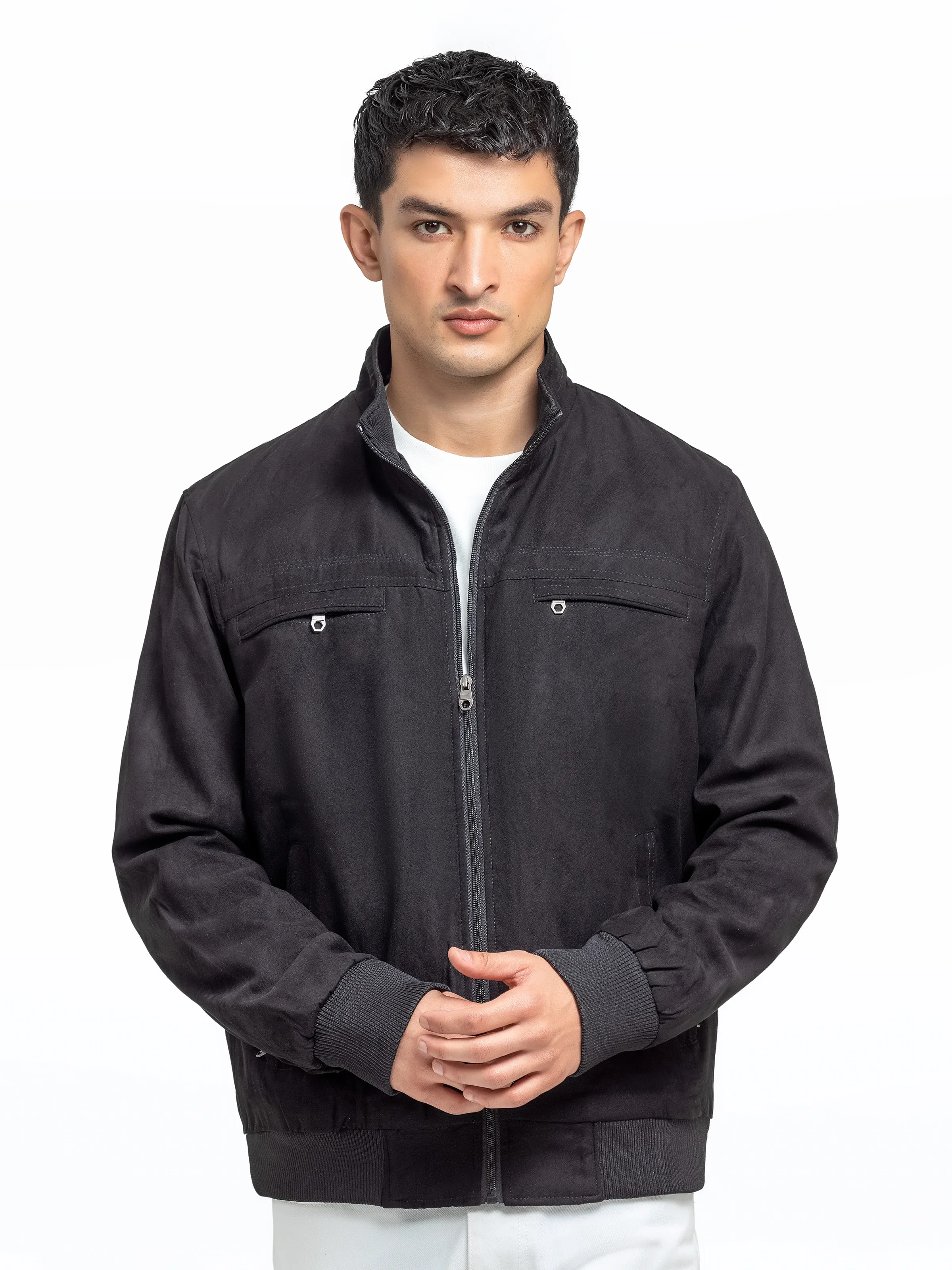 Men's Black Jacket - EMTJ24-031 - Image 2