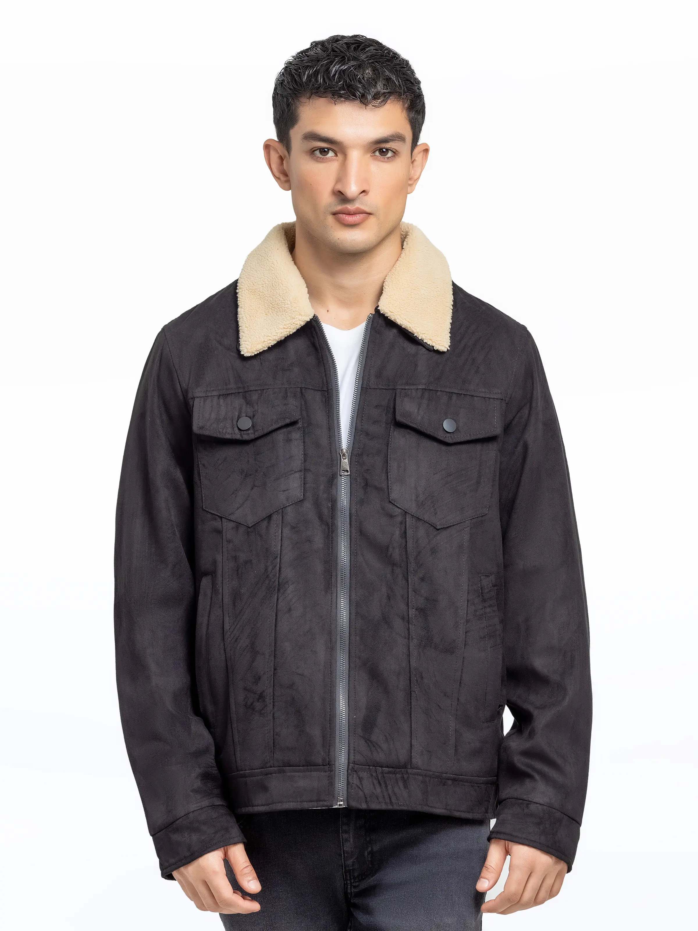 Men's Black Jacket - EMTJ24-034 - Image 2