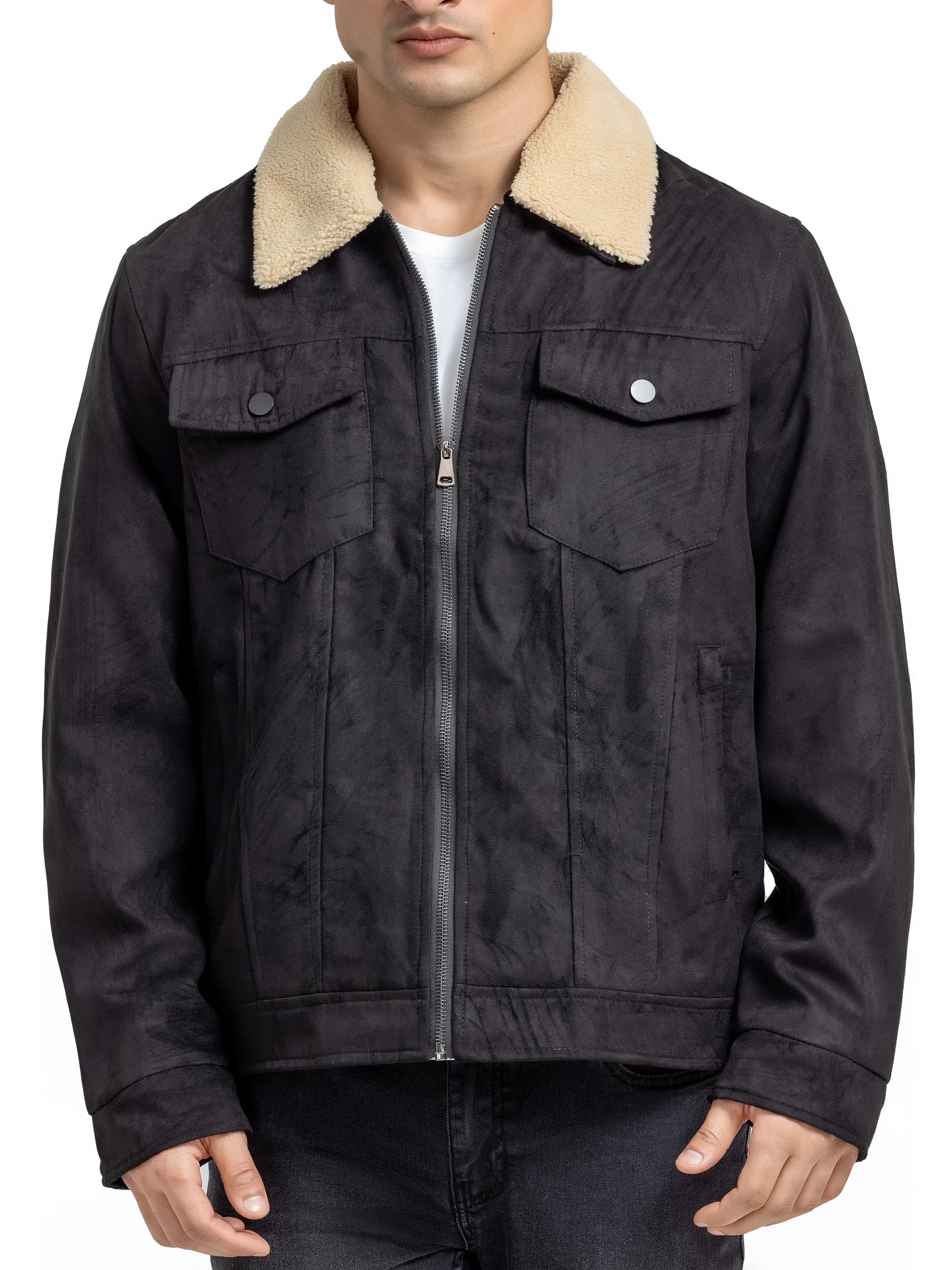 Men's Black Jacket - EMTJ24-034 - Image 4