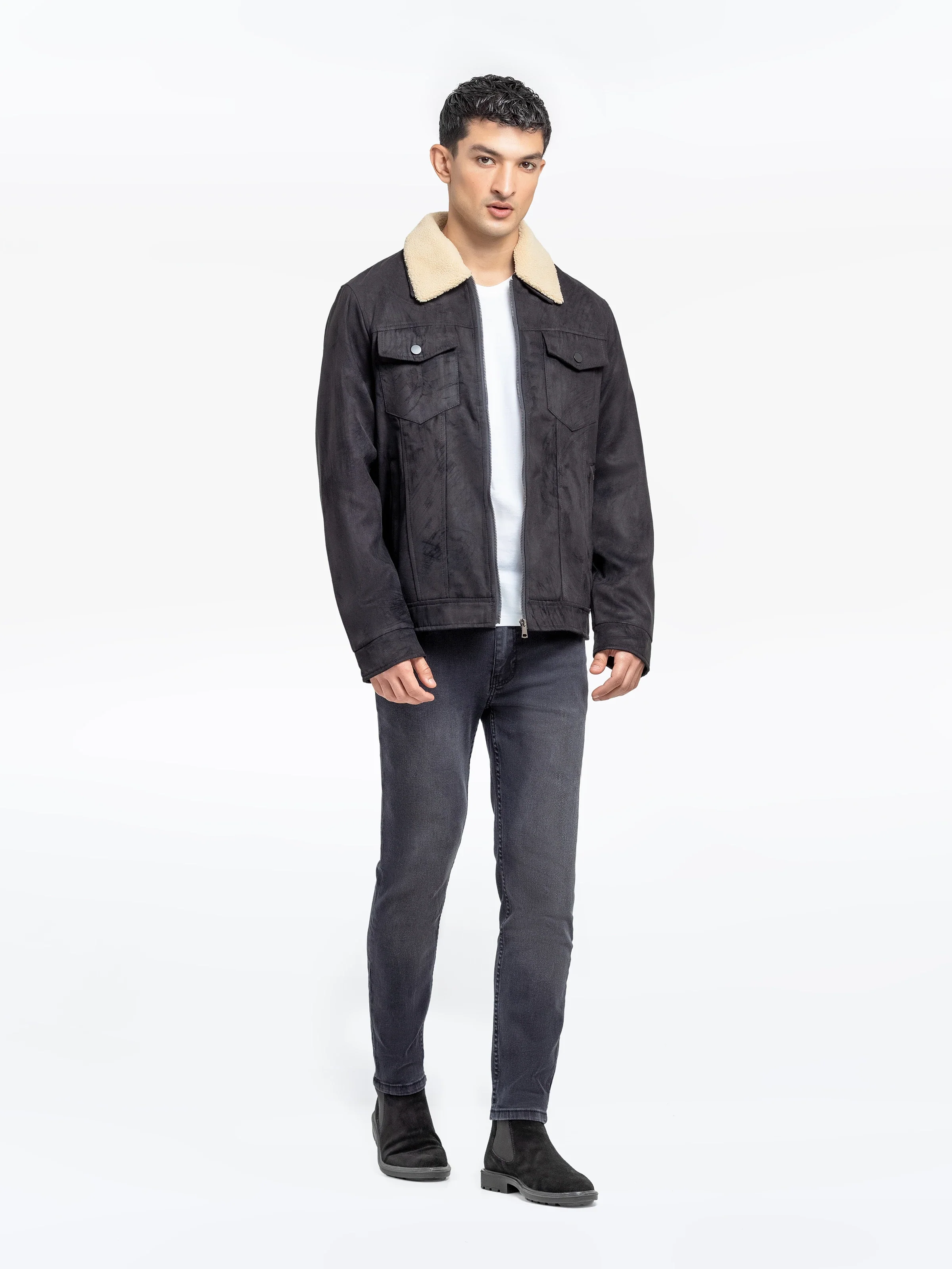 Men's Black Jacket - EMTJ24-034 - Image 5