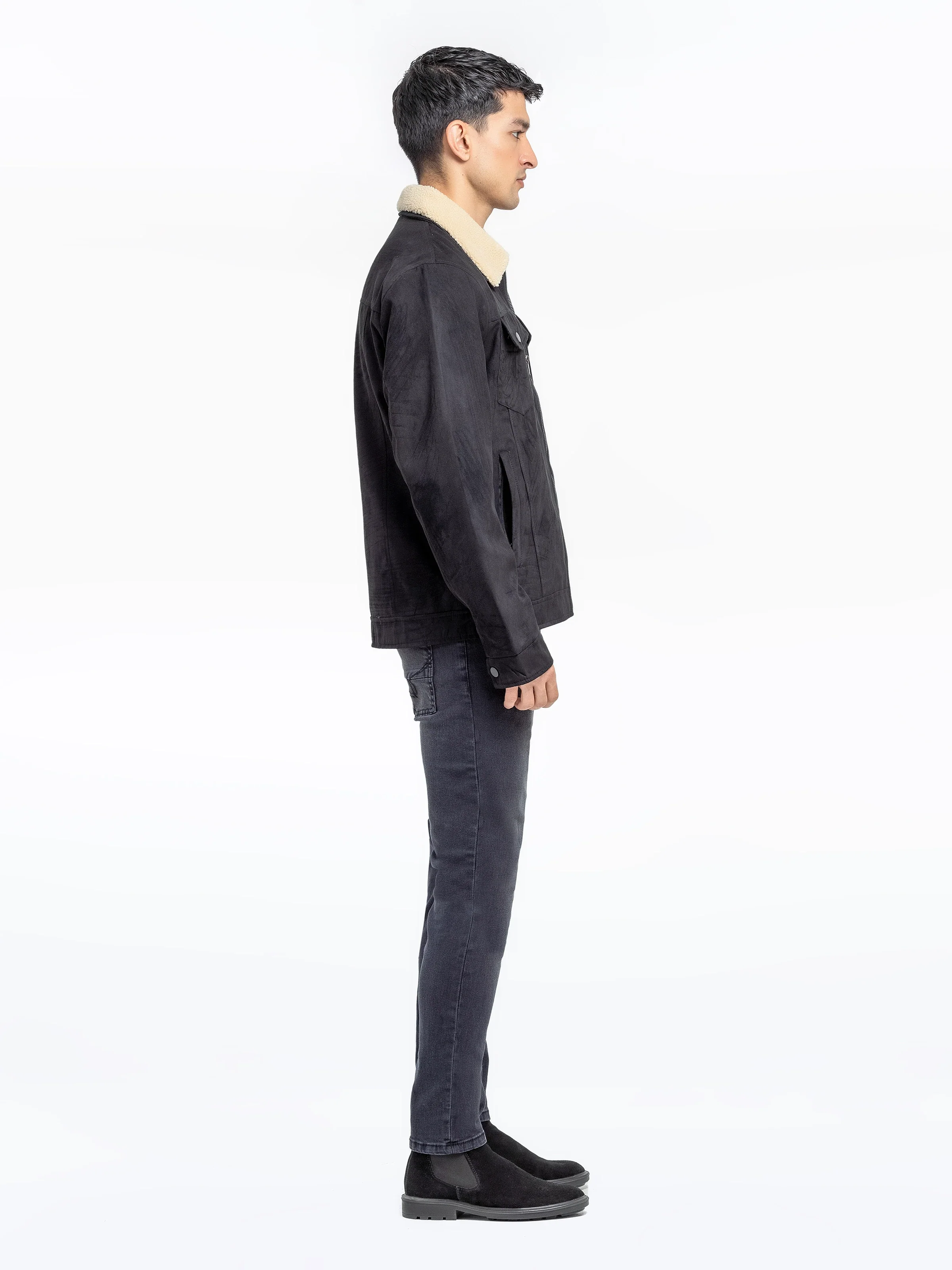 Men's Black Jacket - EMTJ24-034 - Image 6