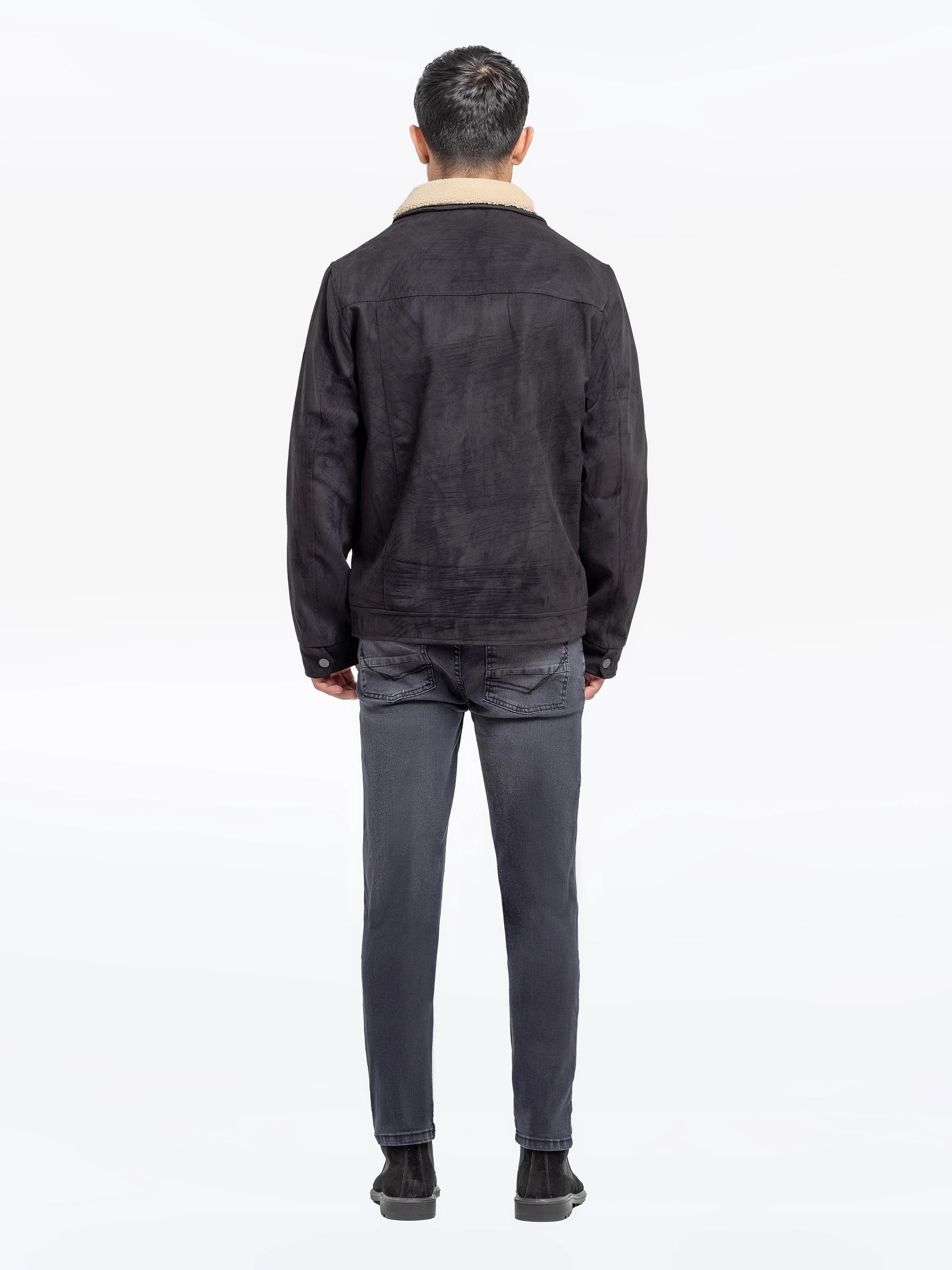 Men's Black Jacket - EMTJ24-034 - Image 7