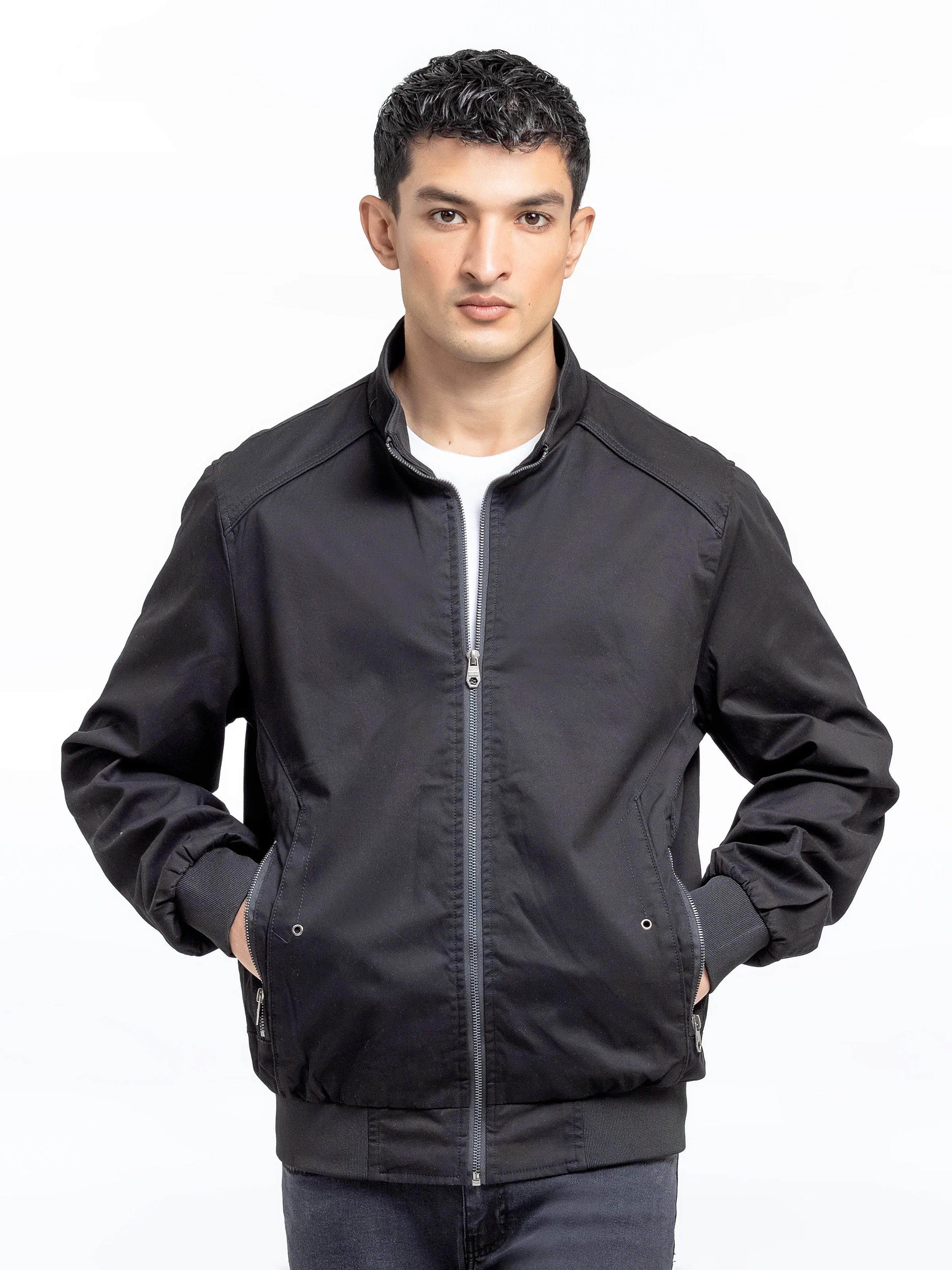 Men's Black Jacket - EMTJ24-037 - Image 2
