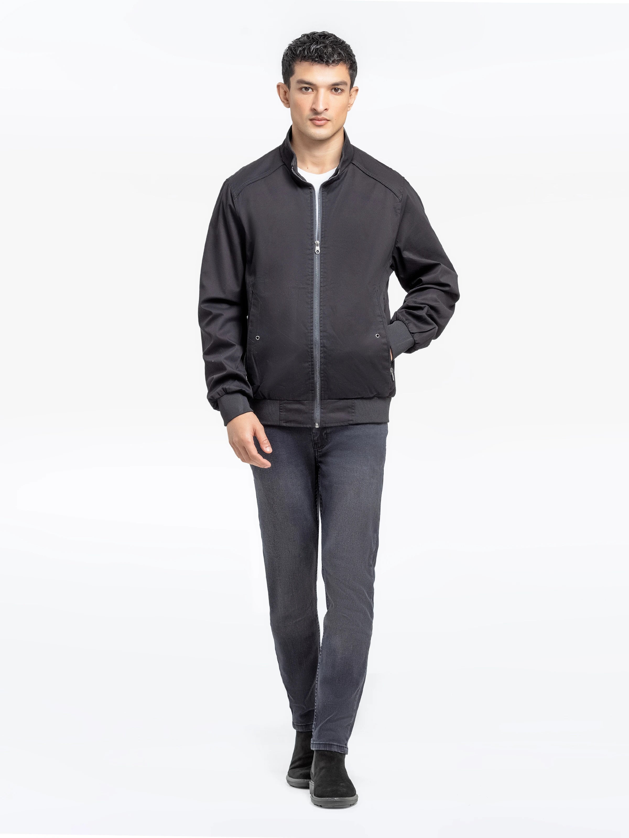 Men's Black Jacket - EMTJ24-037 - Image 3