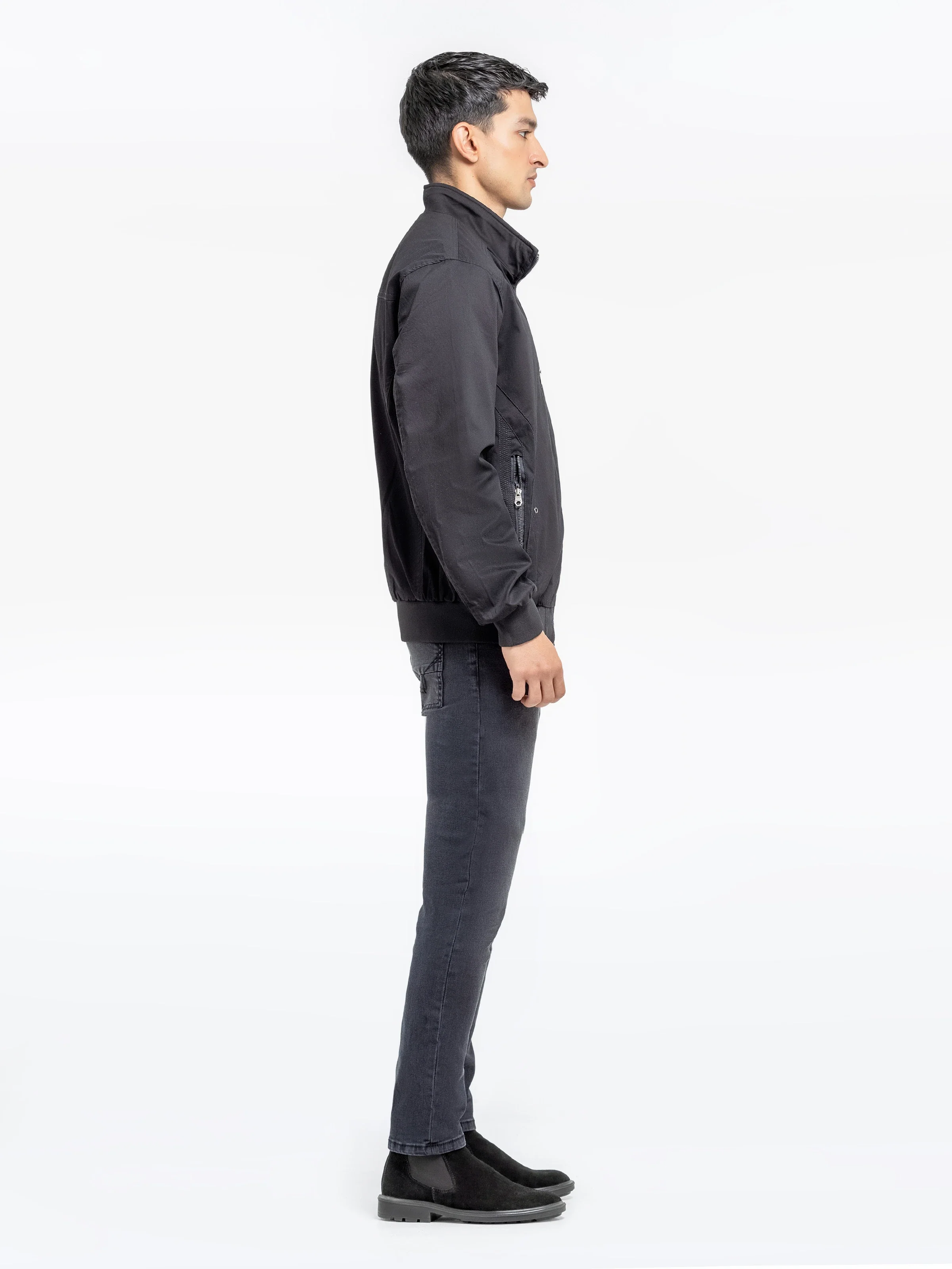 Men's Black Jacket - EMTJ24-037 - Image 5
