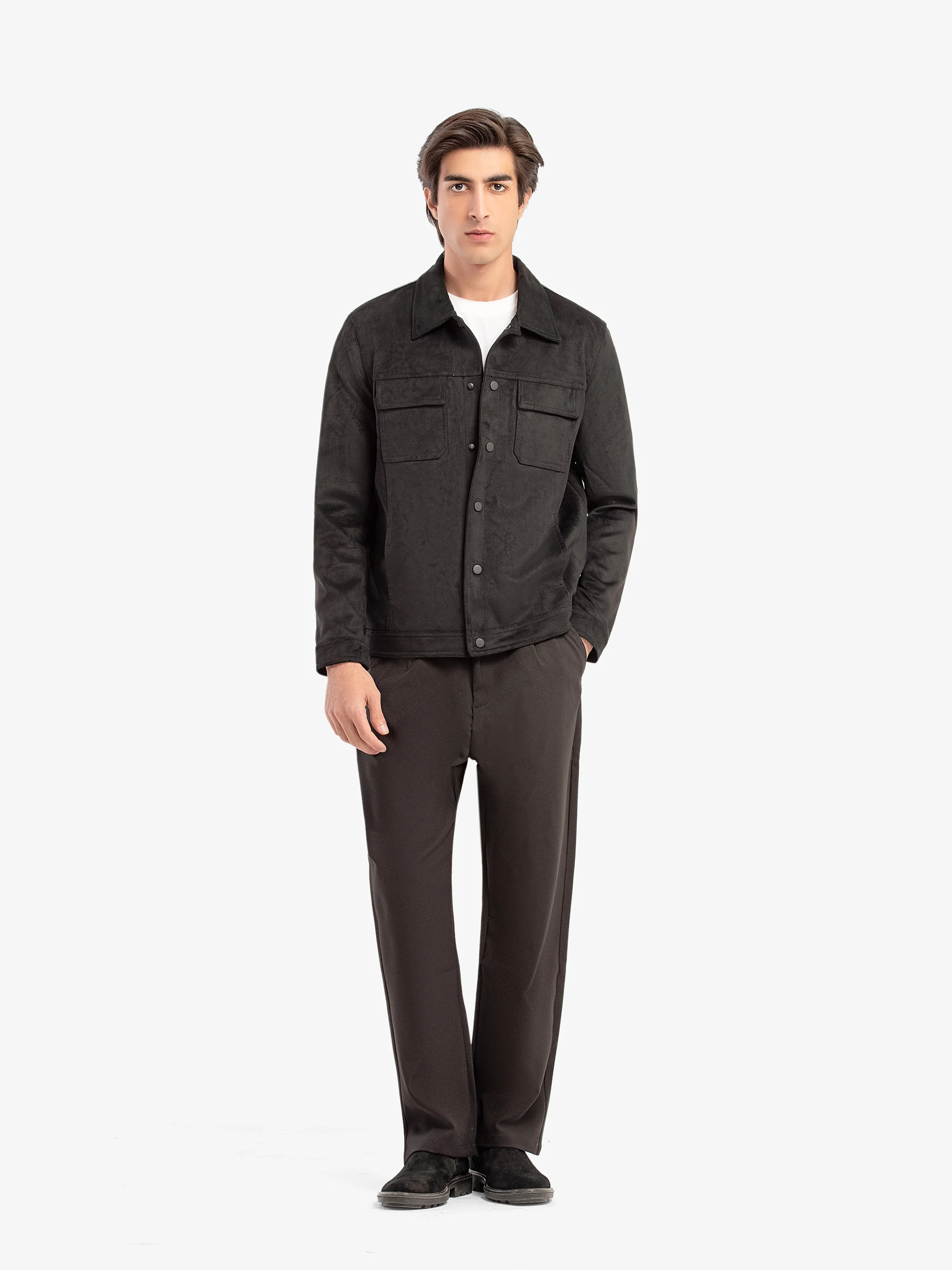 Men's Black Jacket - EMTJ5-003 - Image 2