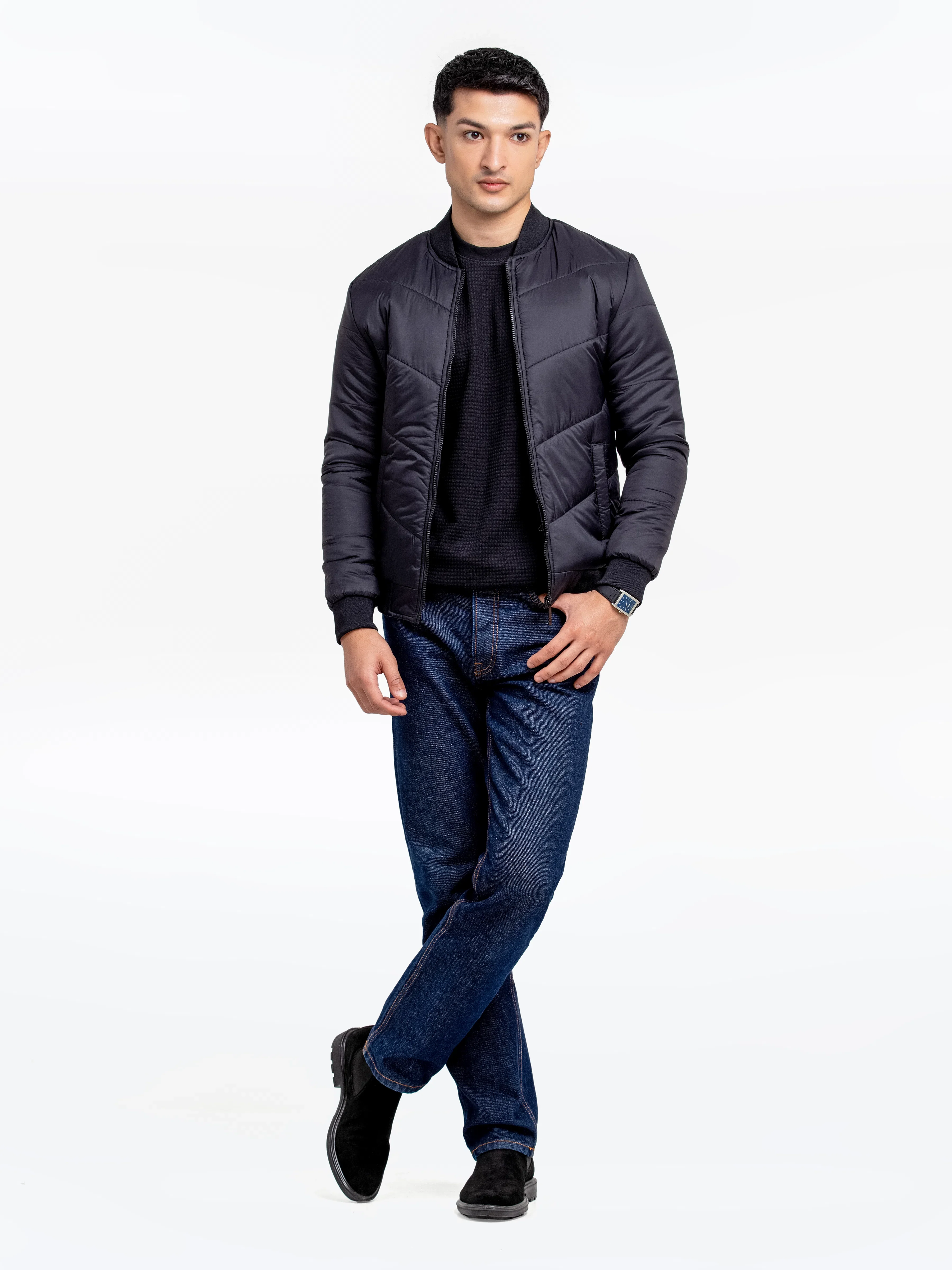 Men's Black Jacket - EMTJP24-004 - Image 2