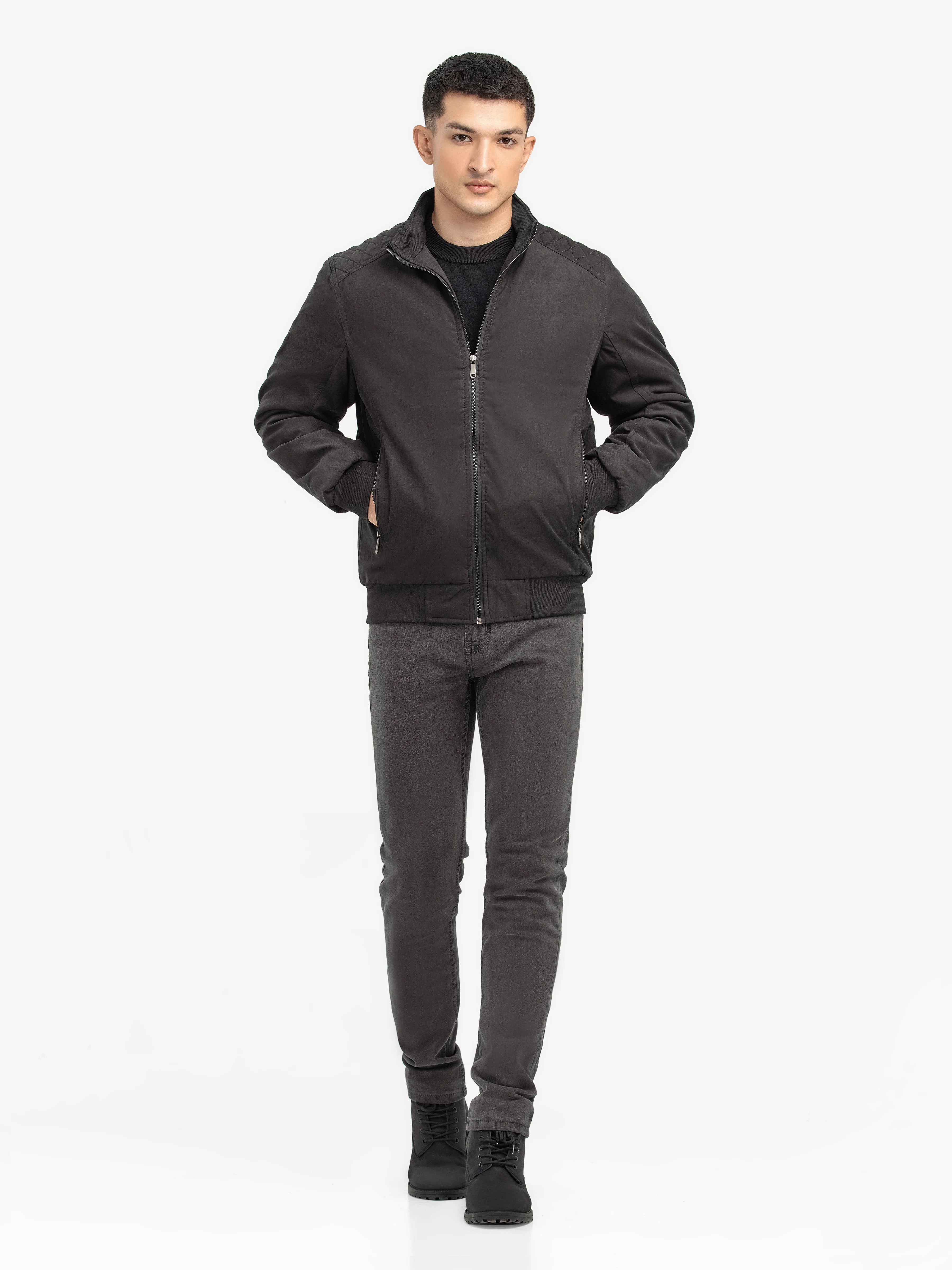 Men's Black Jacket - EMTJP24-013 - Image 2