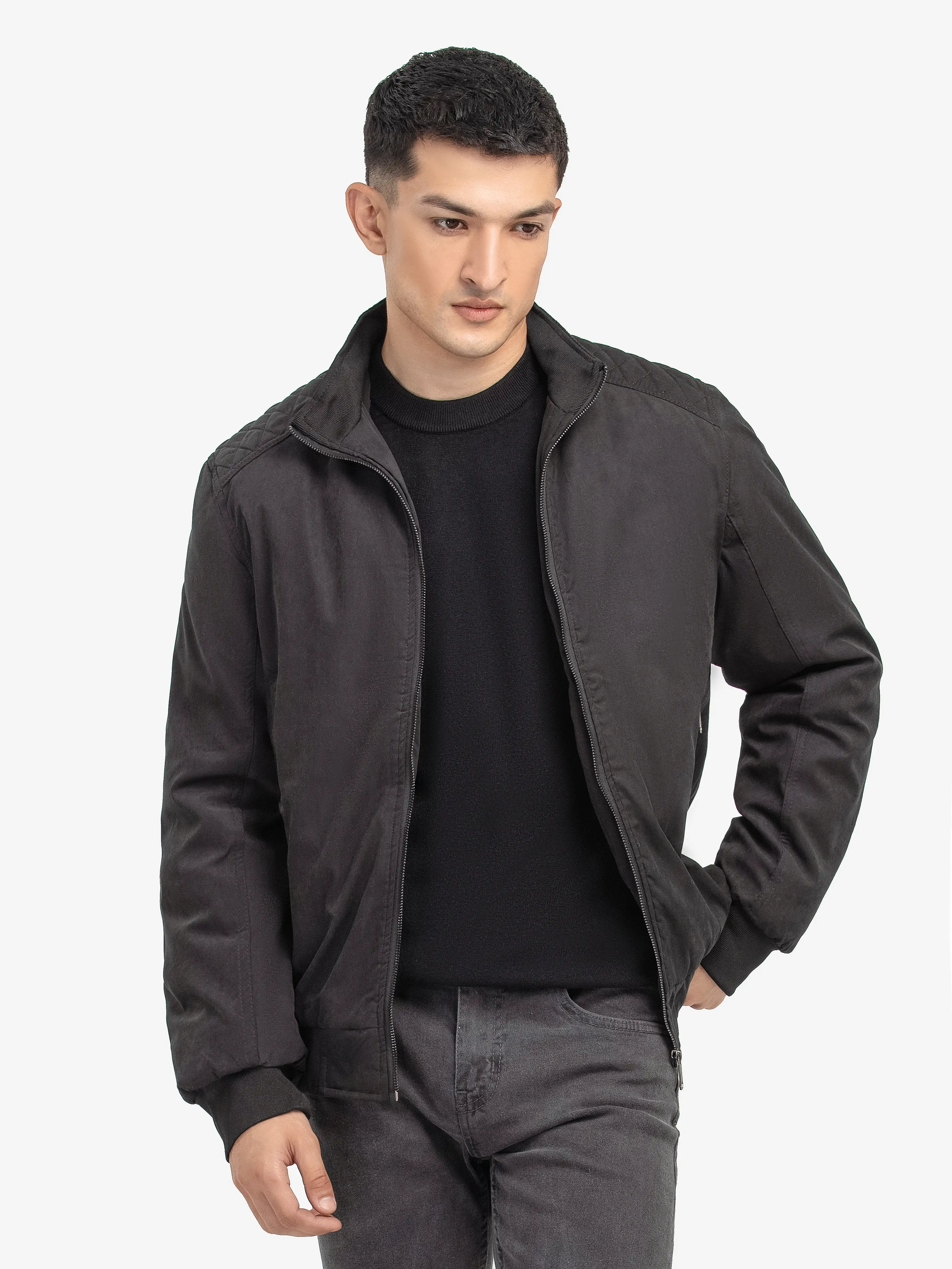 Men's Black Jacket - EMTJP24-013 - Image 3