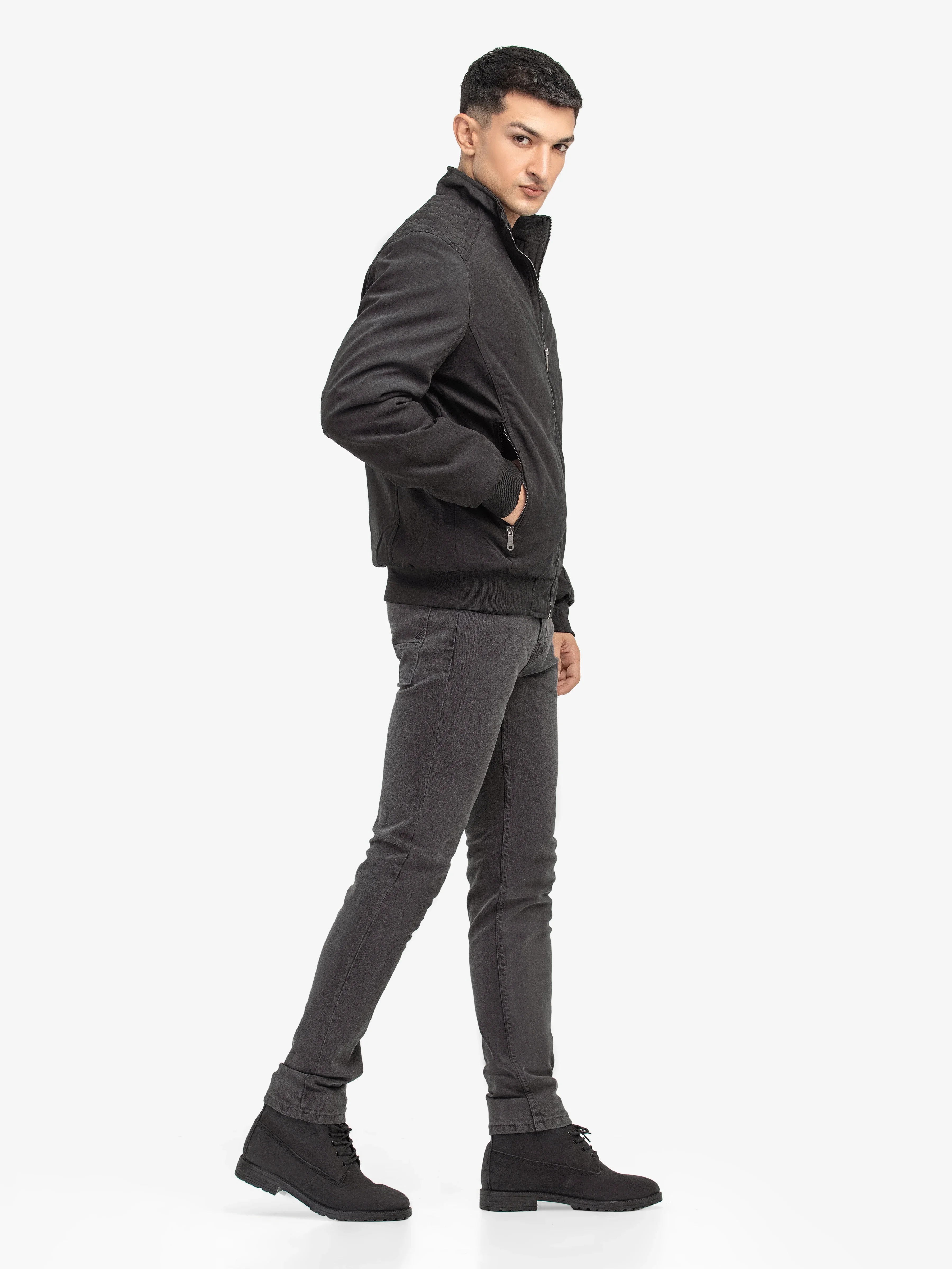 Men's Black Jacket - EMTJP24-013 - Image 4
