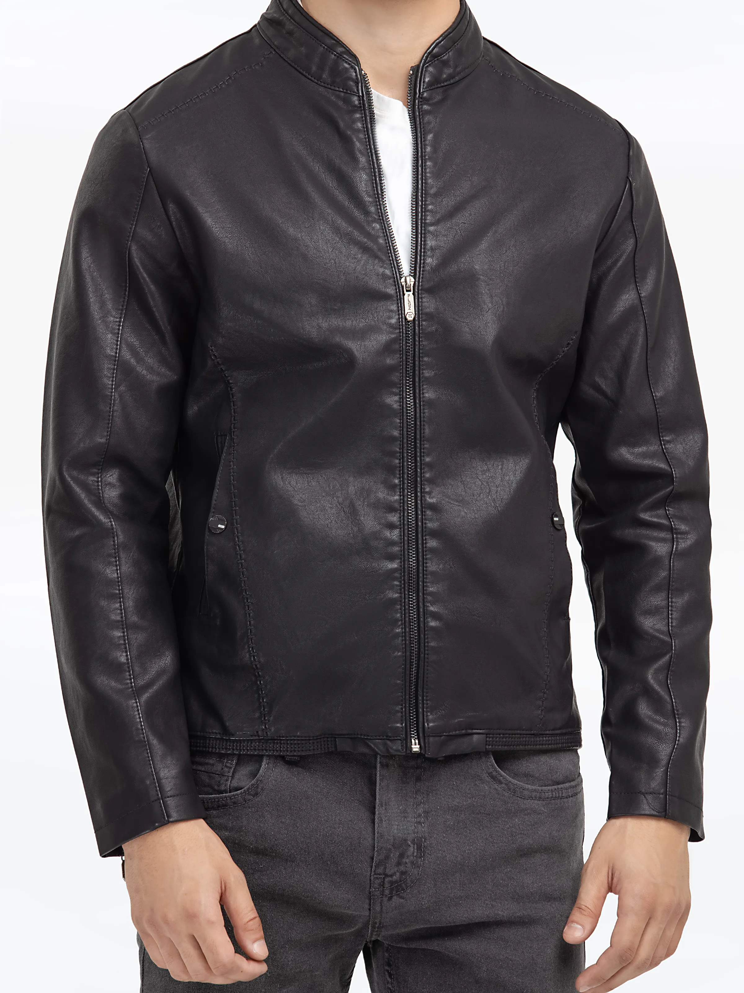Men's Black Jacket - EMTJP24-015 - Image 3