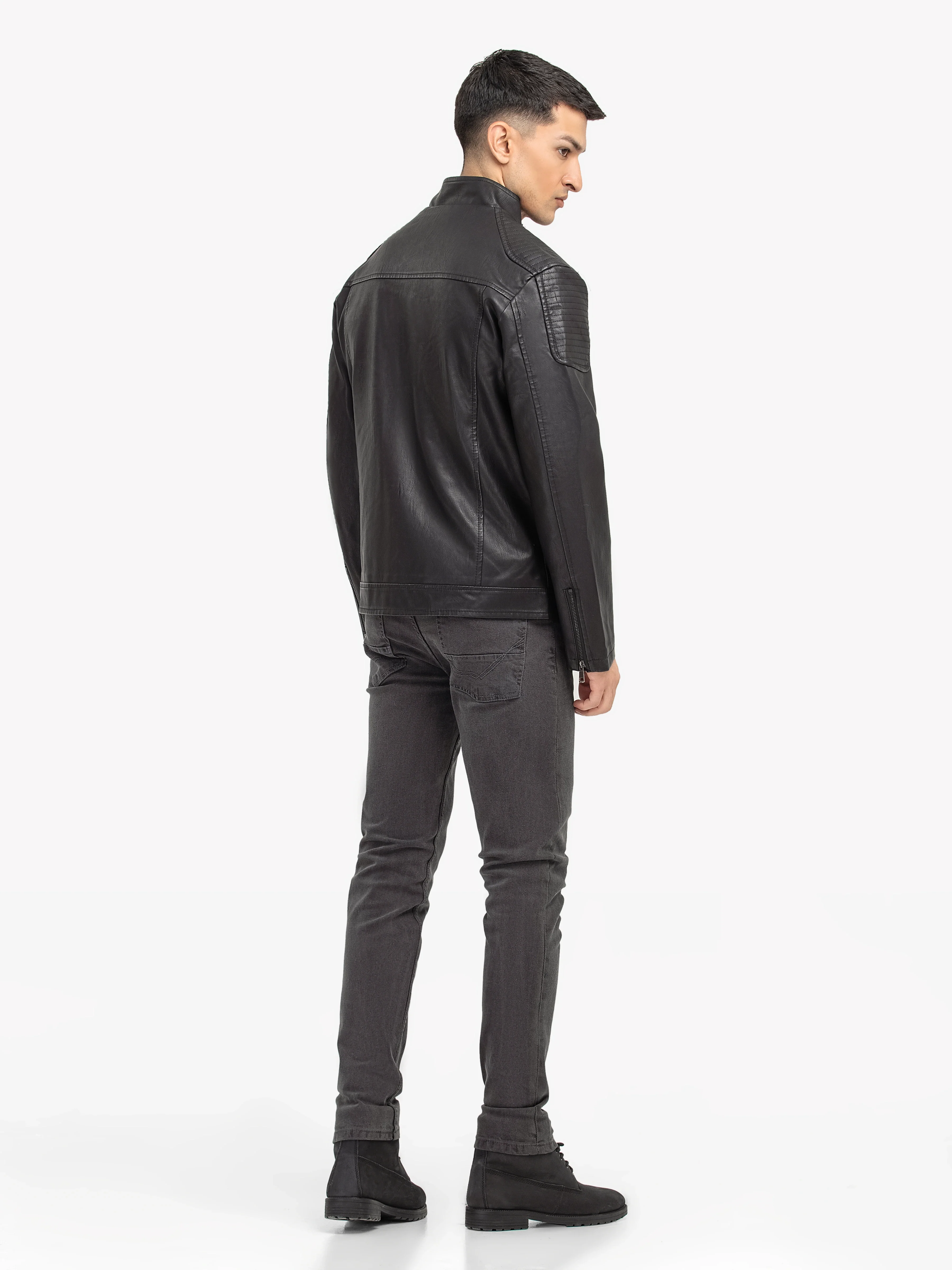 Men's Black Jacket - EMTJP24-016 - Image 4
