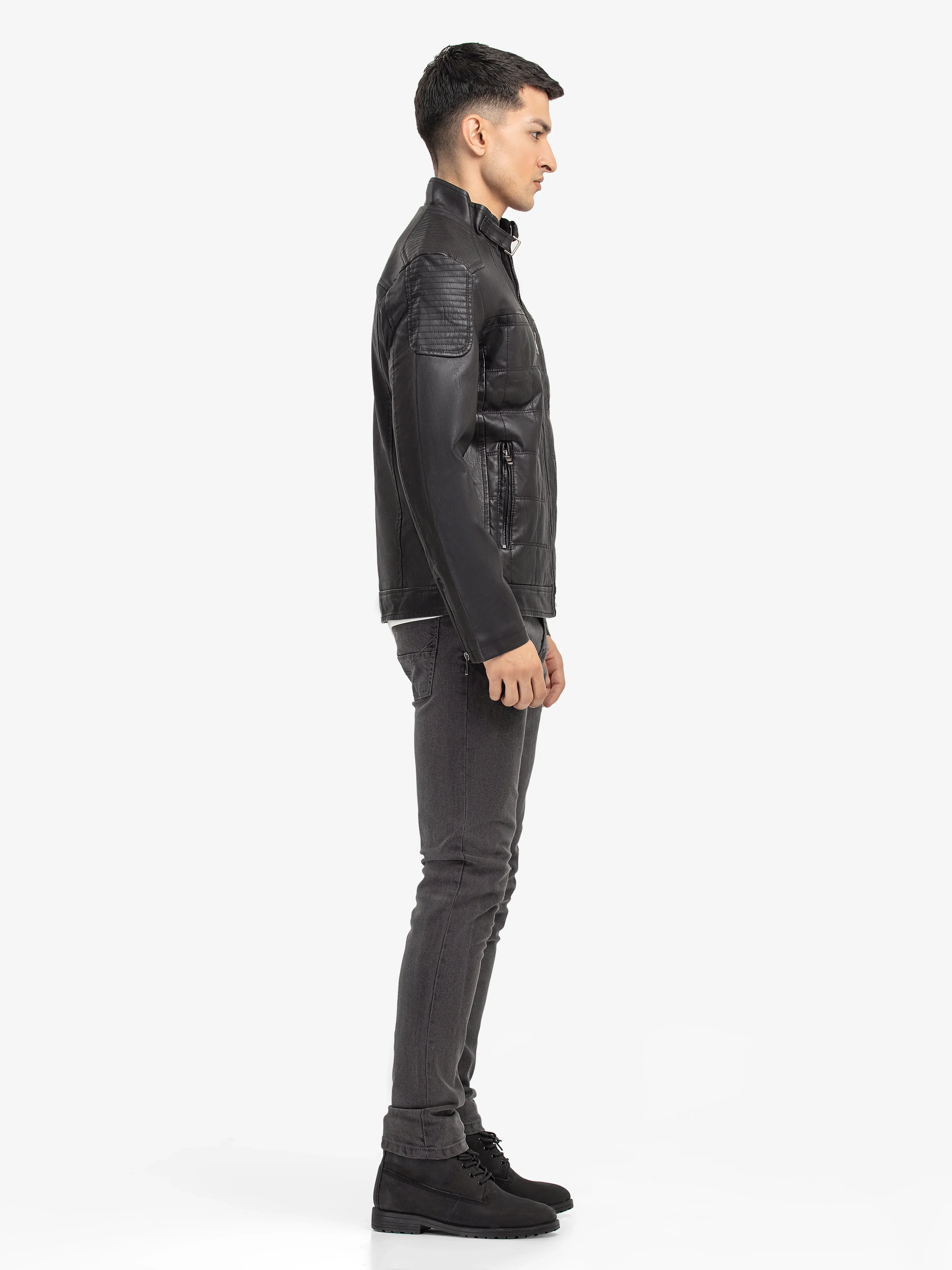 Men's Black Jacket - EMTJP24-016 - Image 5