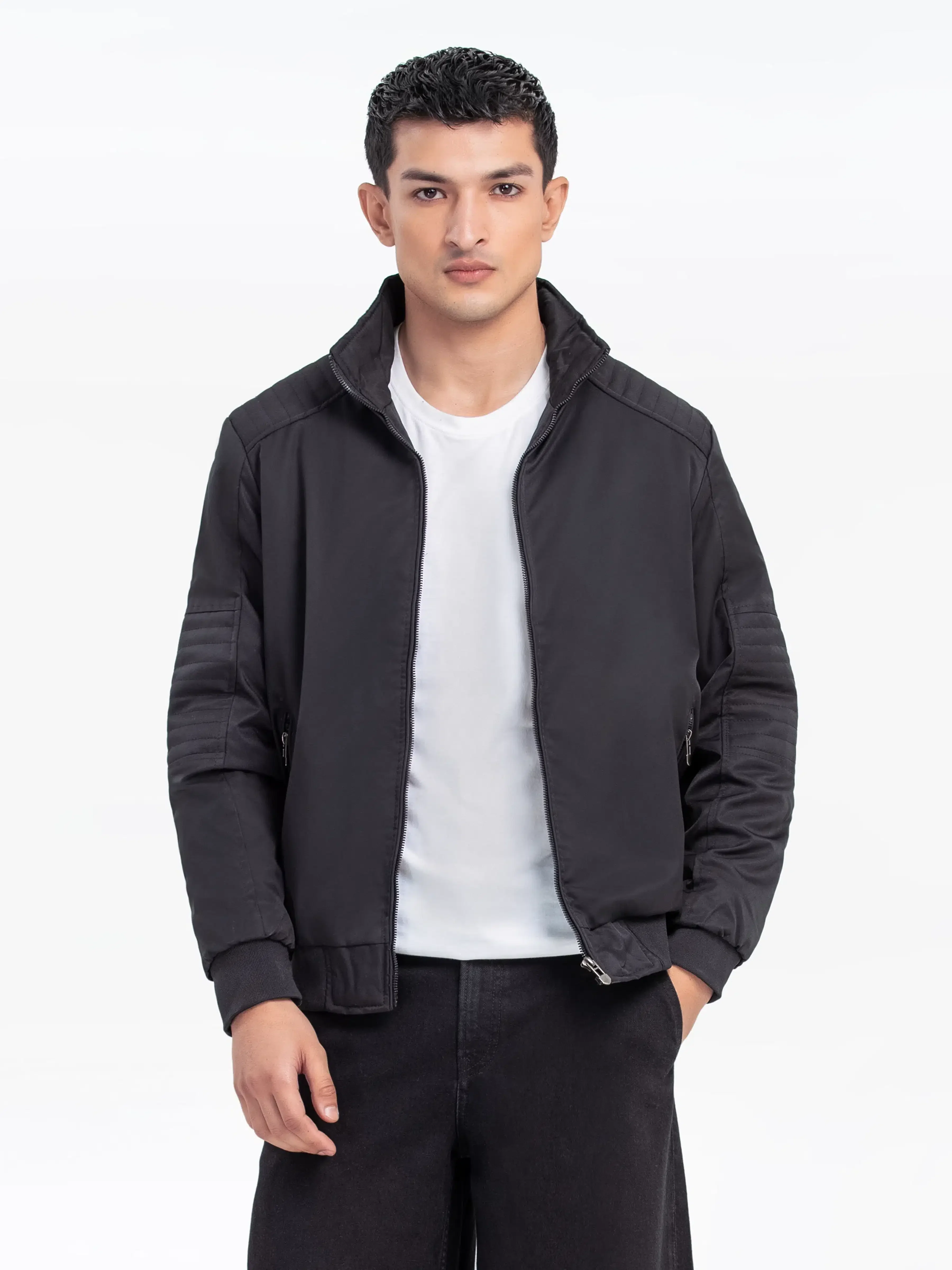 Men's Black Jacket - EMTJP24-019 - Image 2