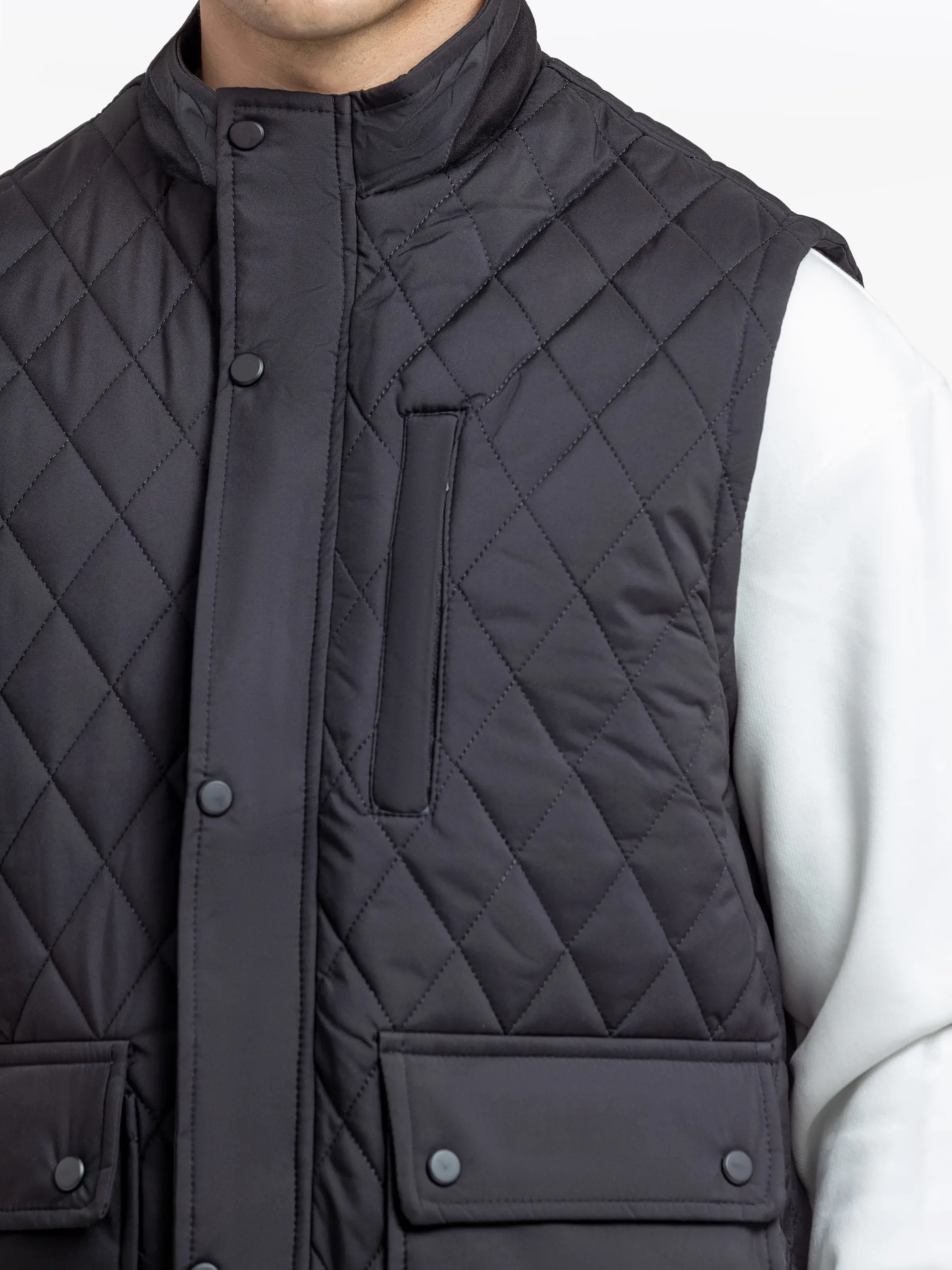Men's Black Gilet Jacket - EMTJP24-022 - Image 4
