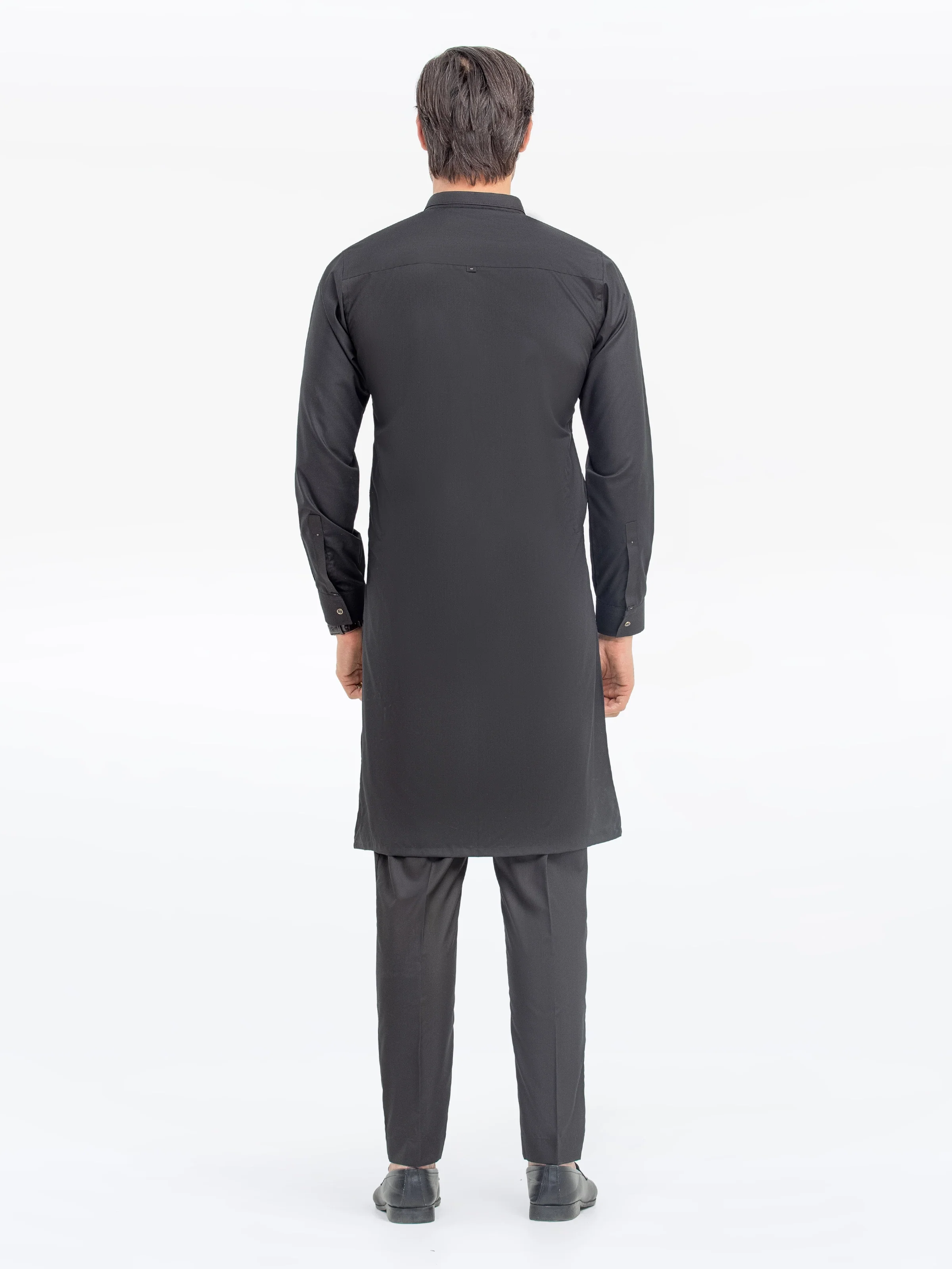 Men's Black Kurta Pajama - EMTKPT5-067 - Image 5