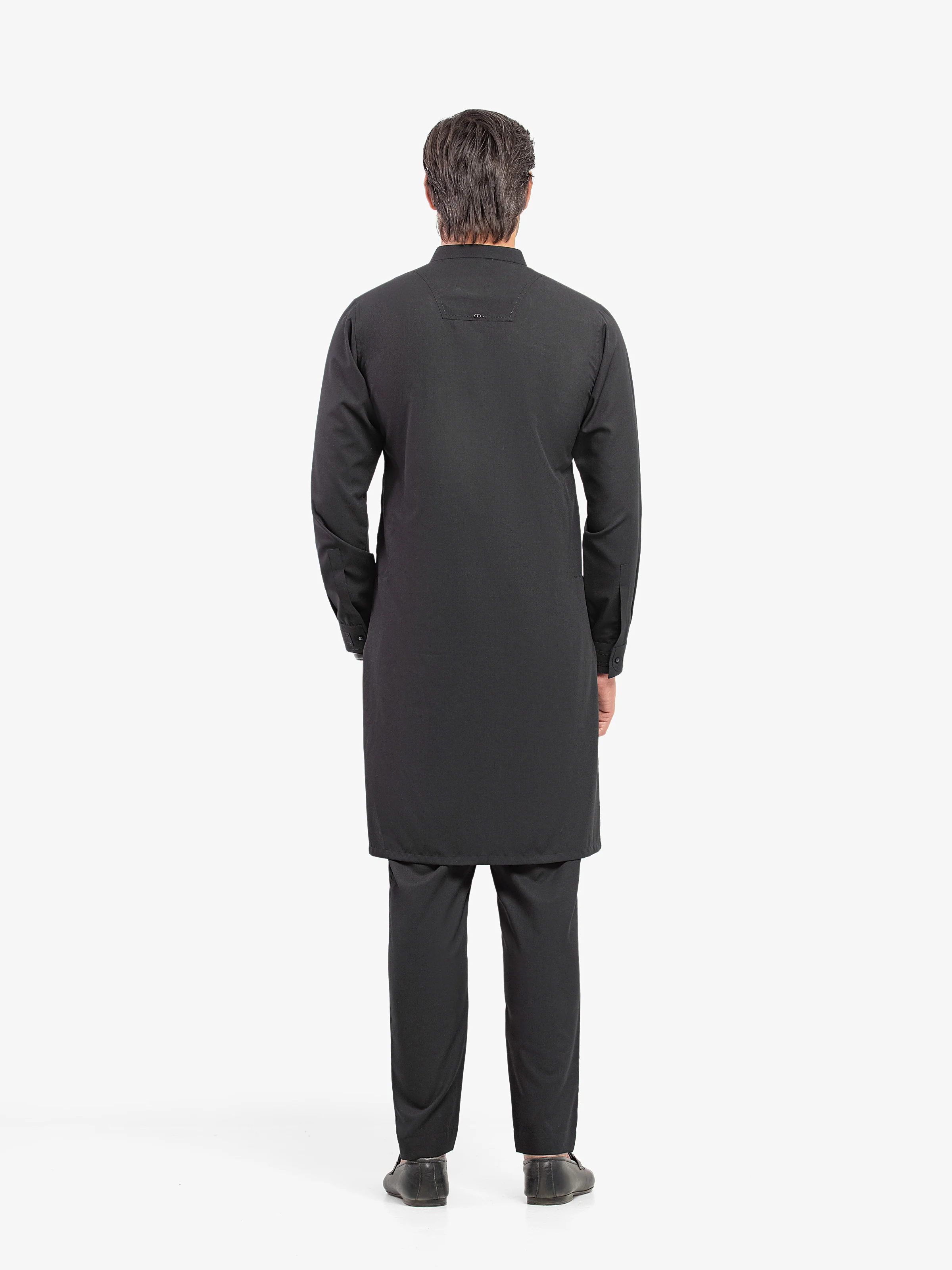 Men's Black Kurta Pajama - EMTKPT5-078 - Image 6