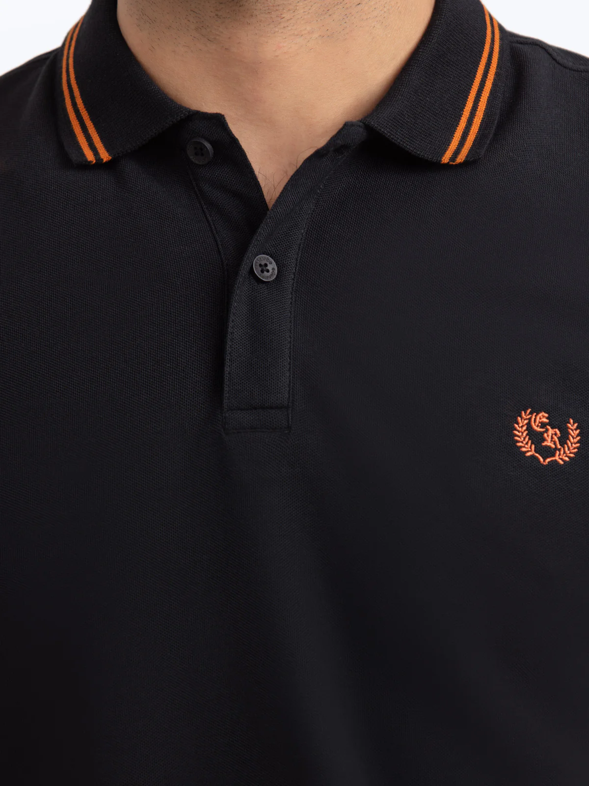 Men's Black Polo Shirt - EMTPS24-032 - Image 3