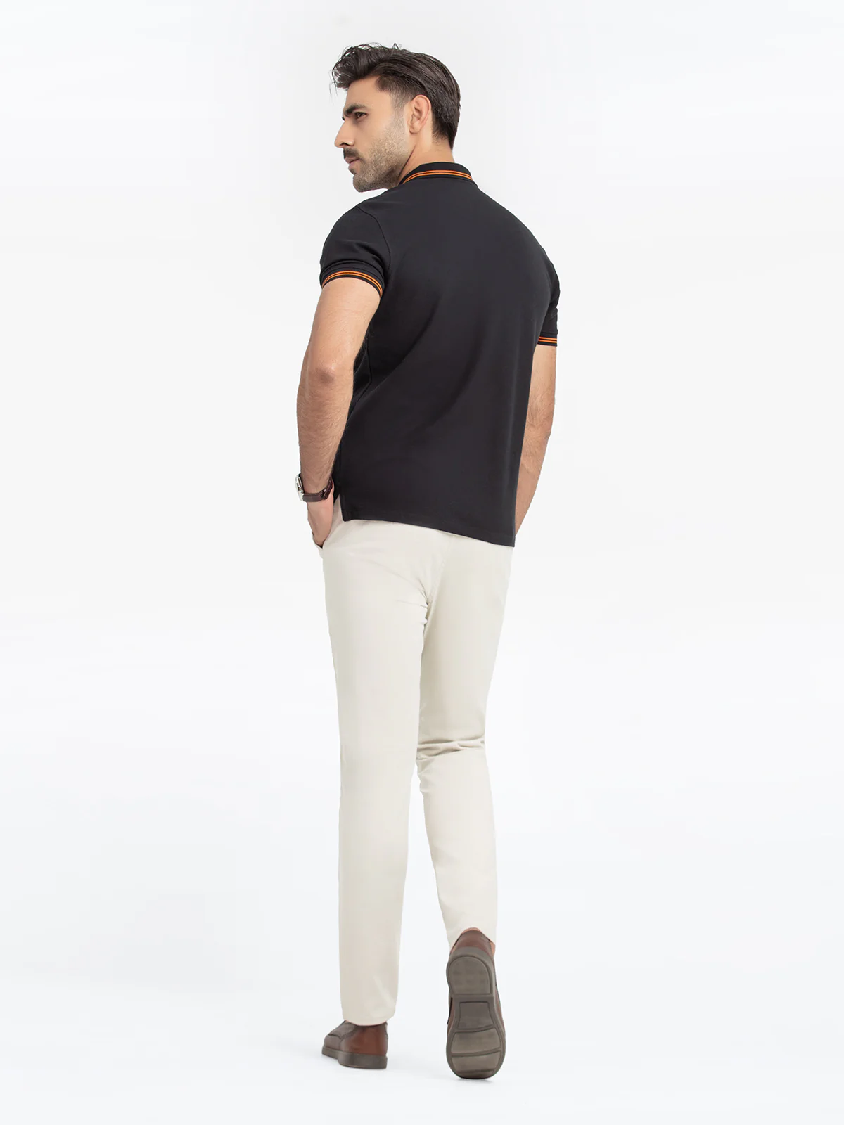 Men's Black Polo Shirt - EMTPS24-032 - Image 5