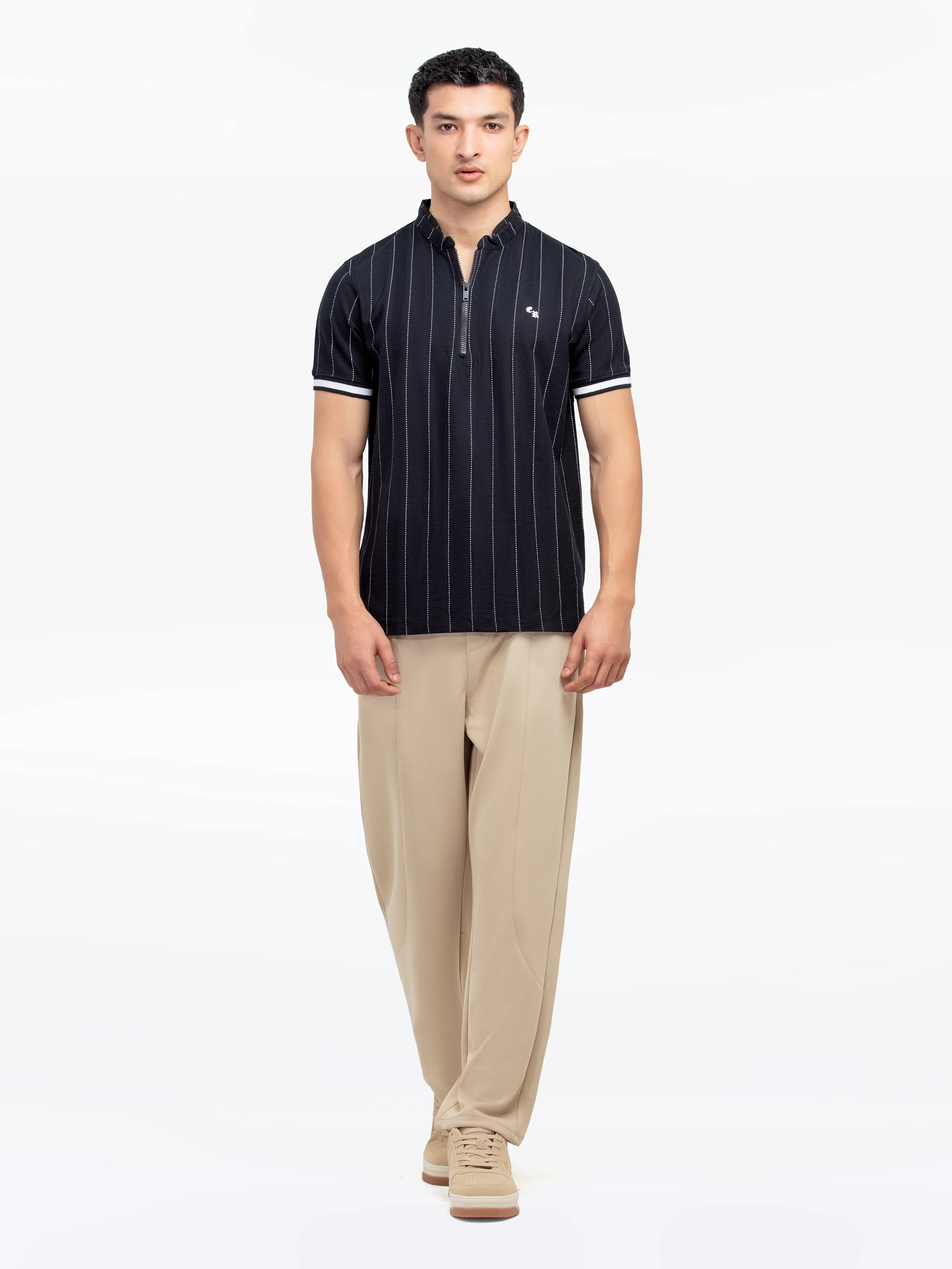 Men's Black Polo Shirt - EMTPS24-049 - Image 2