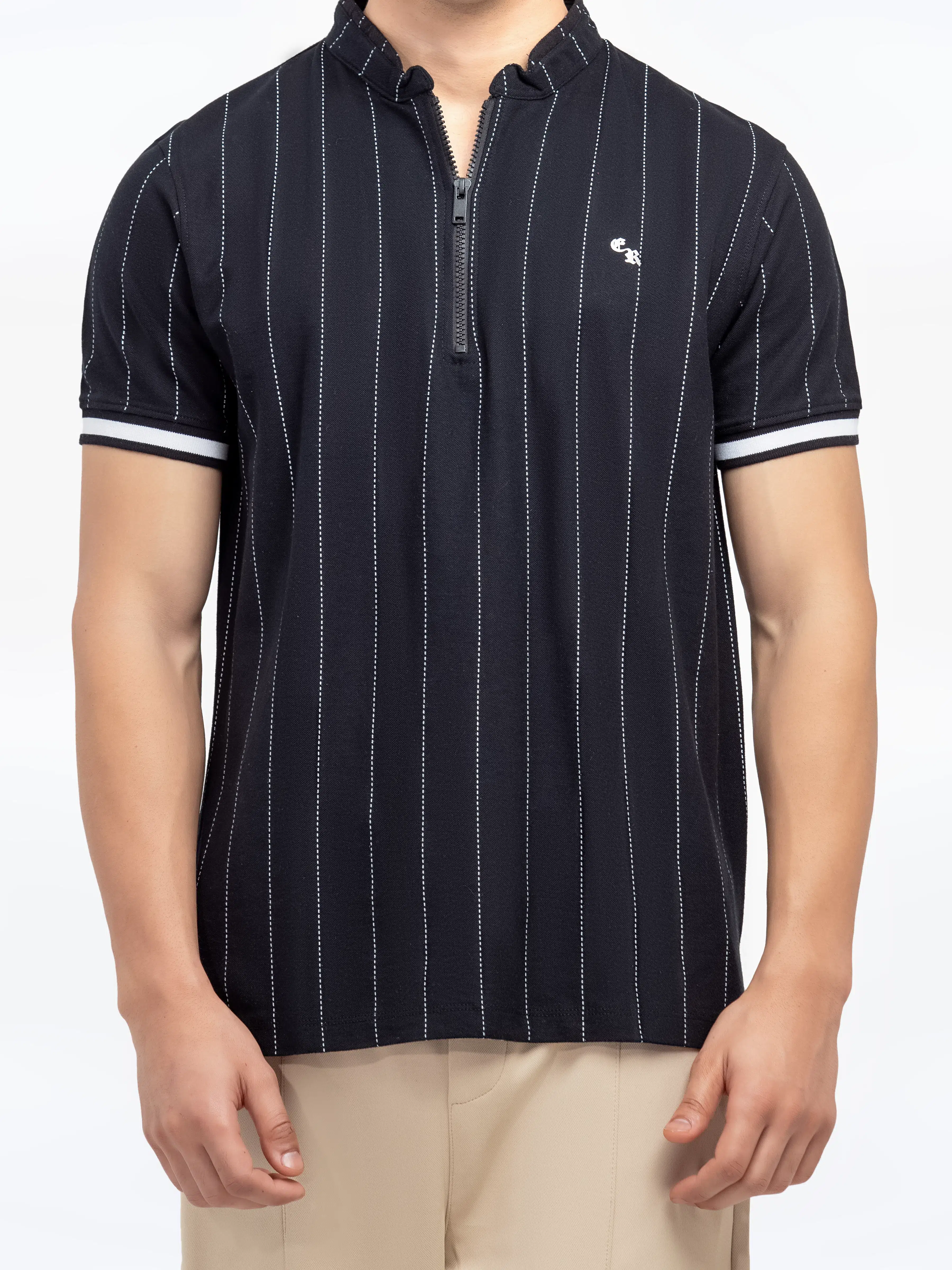 Men's Black Polo Shirt - EMTPS24-049 - Image 4