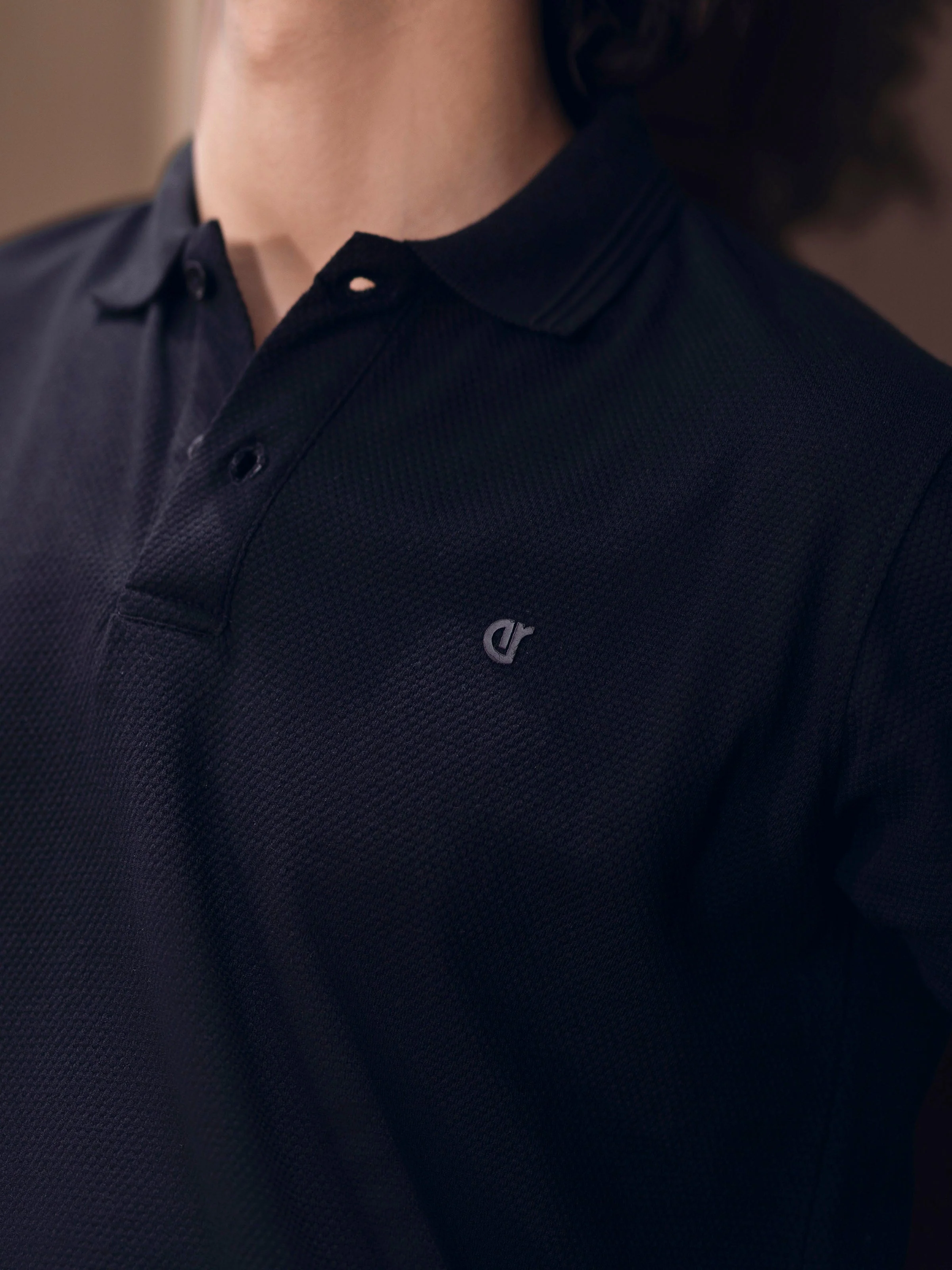 Men's Black Polo Shirt - EMTPS5-061 - Image 7