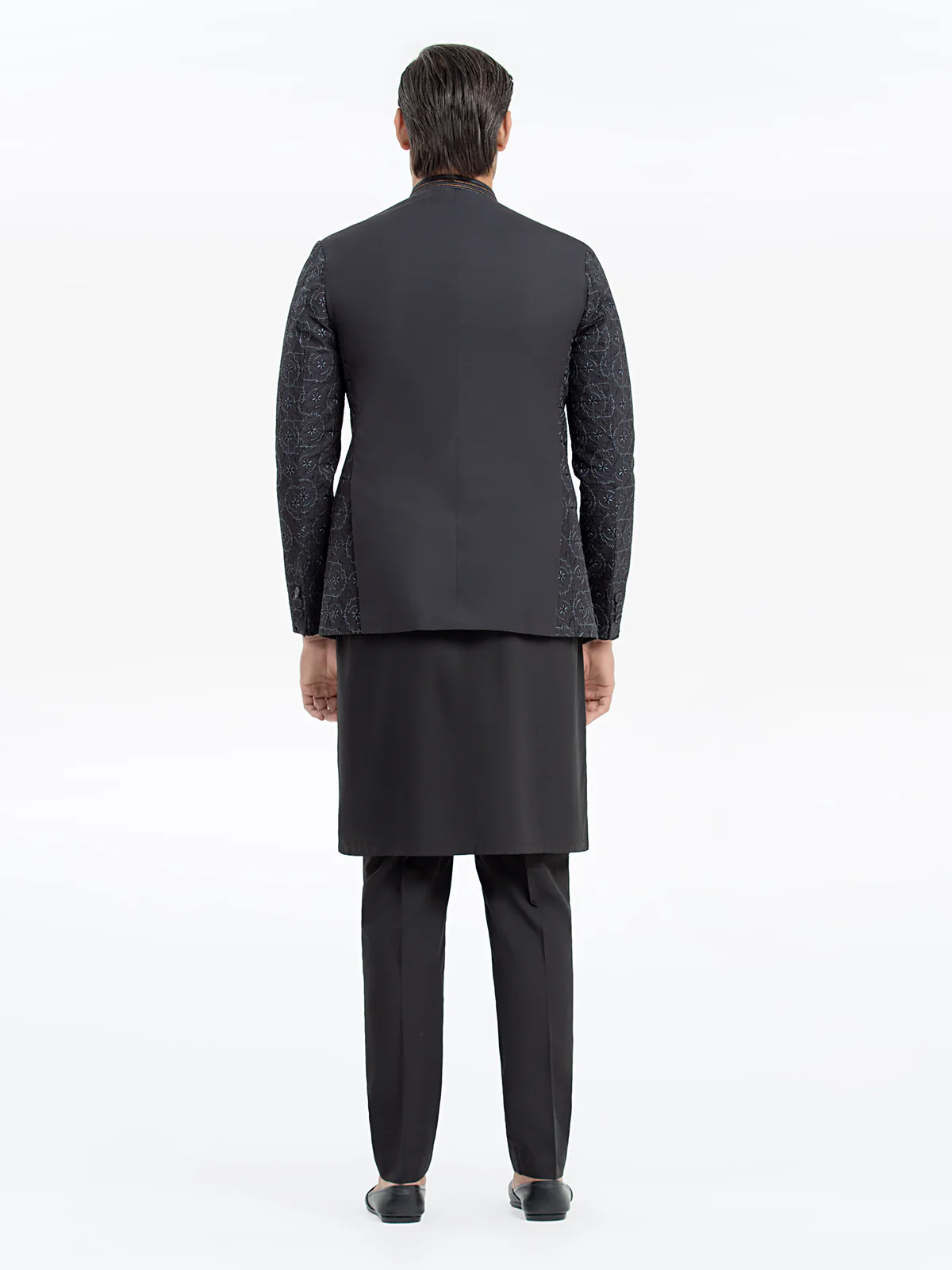 Men's Black Prince Coat - EMTPC22-011 - Image 5