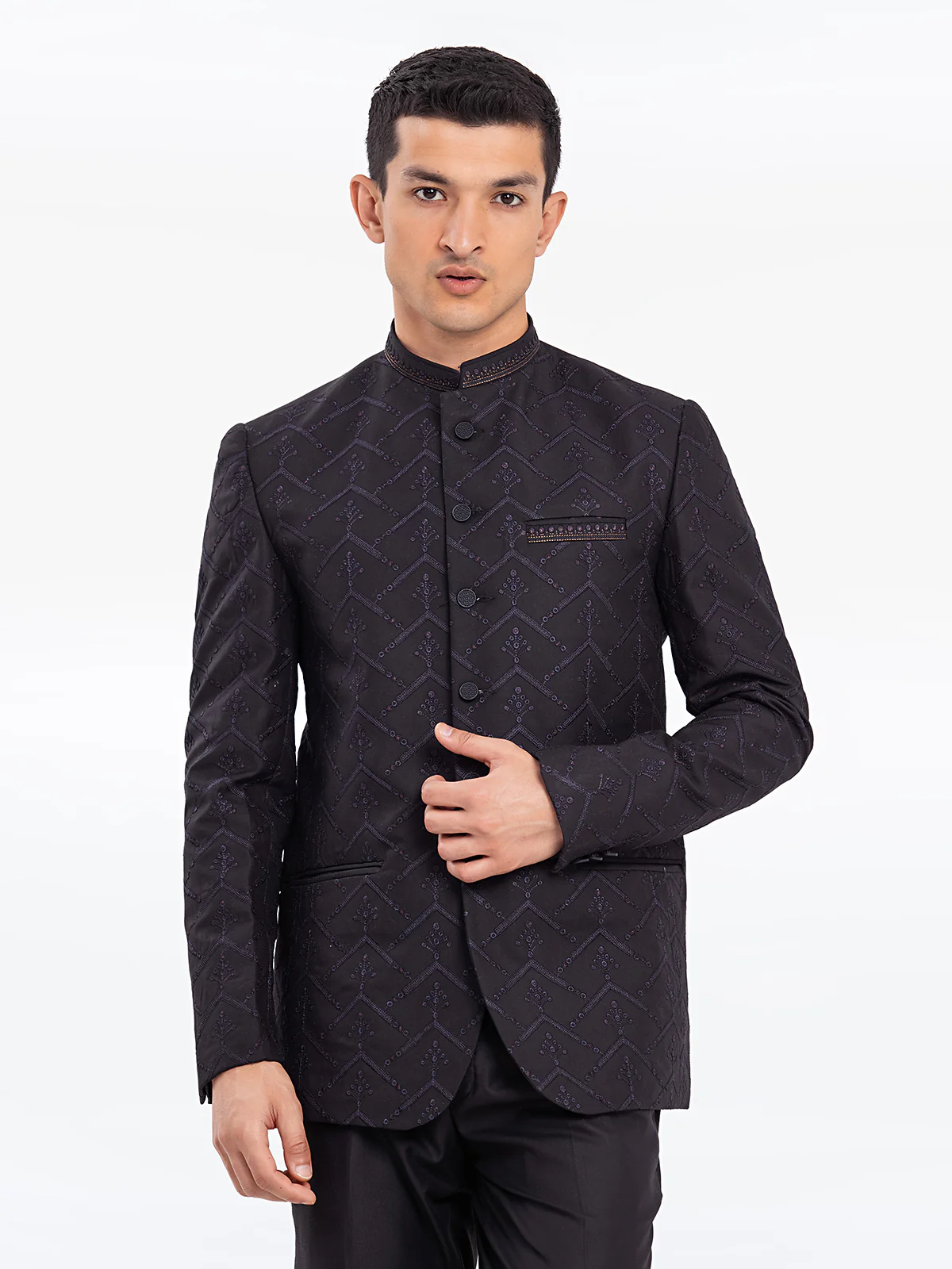Men's Black Prince Suit - EMTPSC22-006 - Image 2