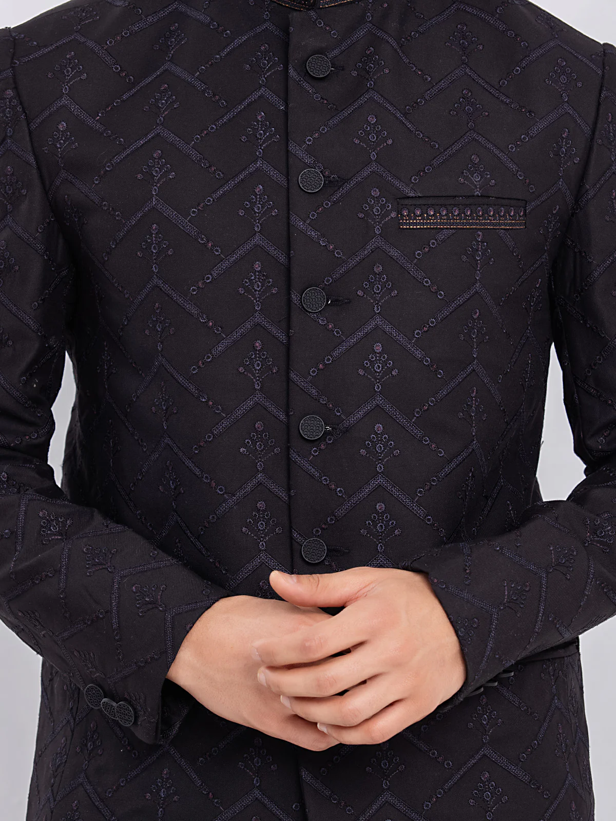 Men's Black Prince Suit - EMTPSC22-006 - Image 3
