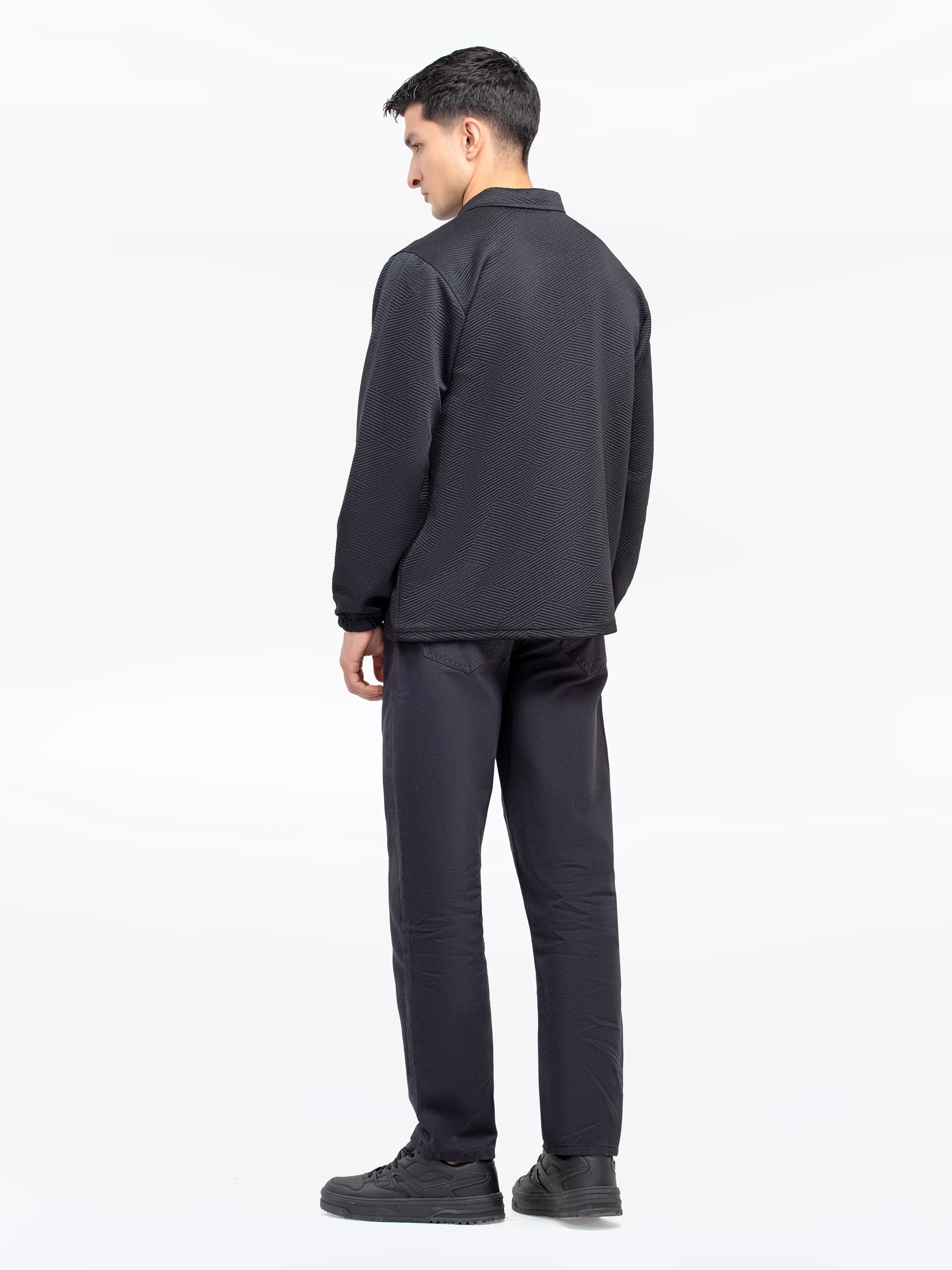 Men's Black Shacket - EMTJS24-001 - Image 6