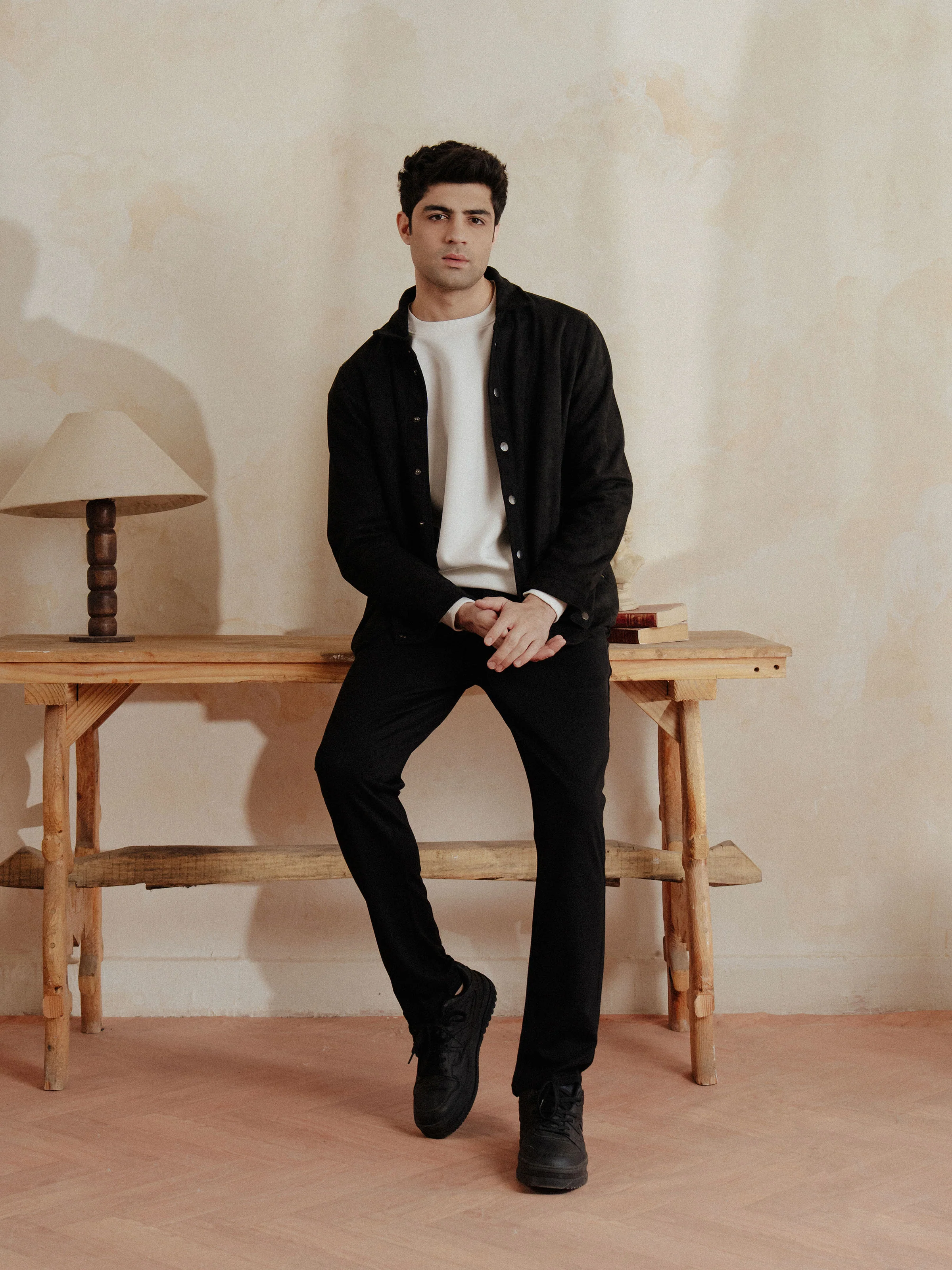 Men's Black Shacket - EMTJS24-005 - Image 2