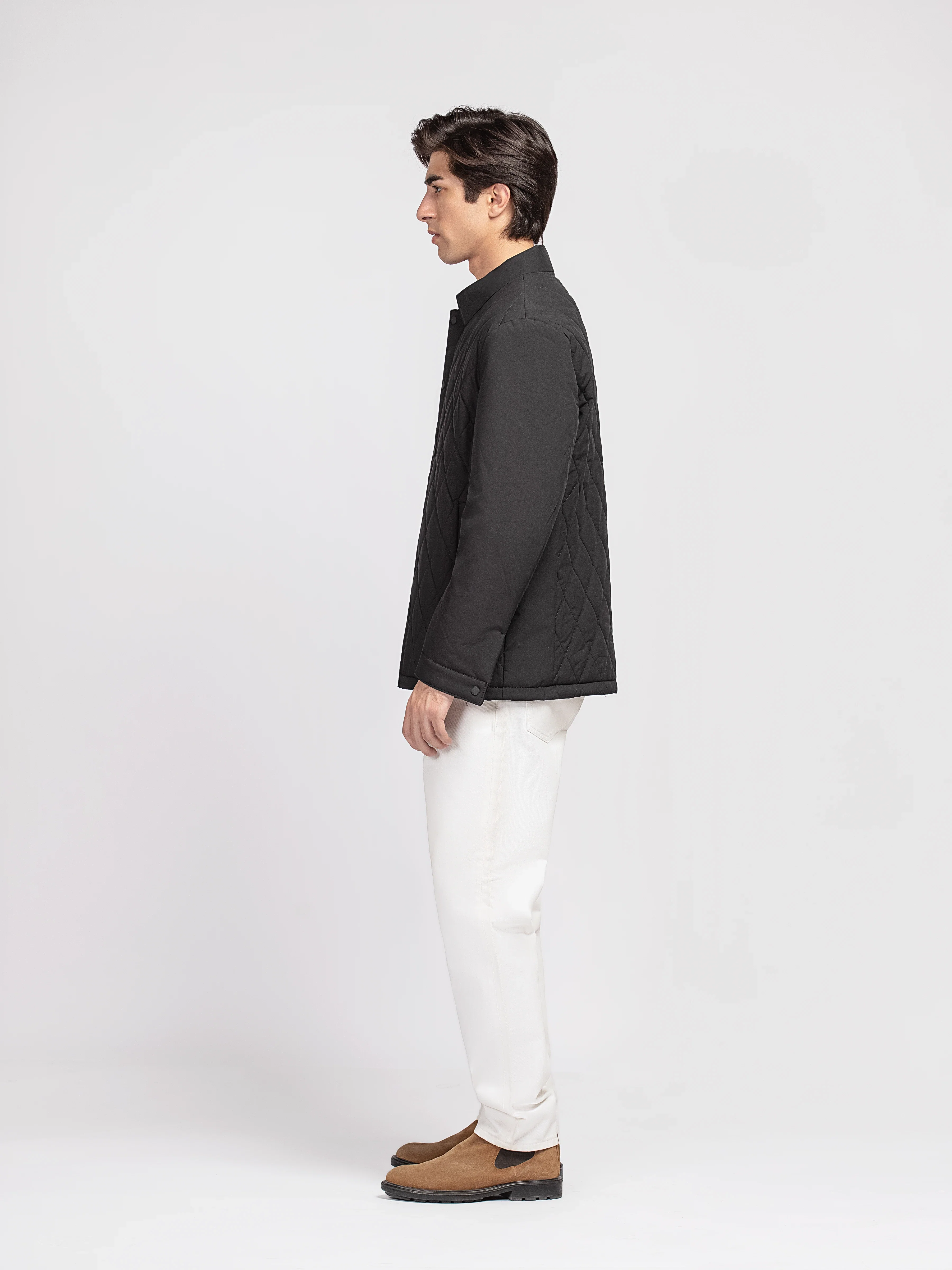 Men's Black Shacket - EMTJS5-001 - Image 4