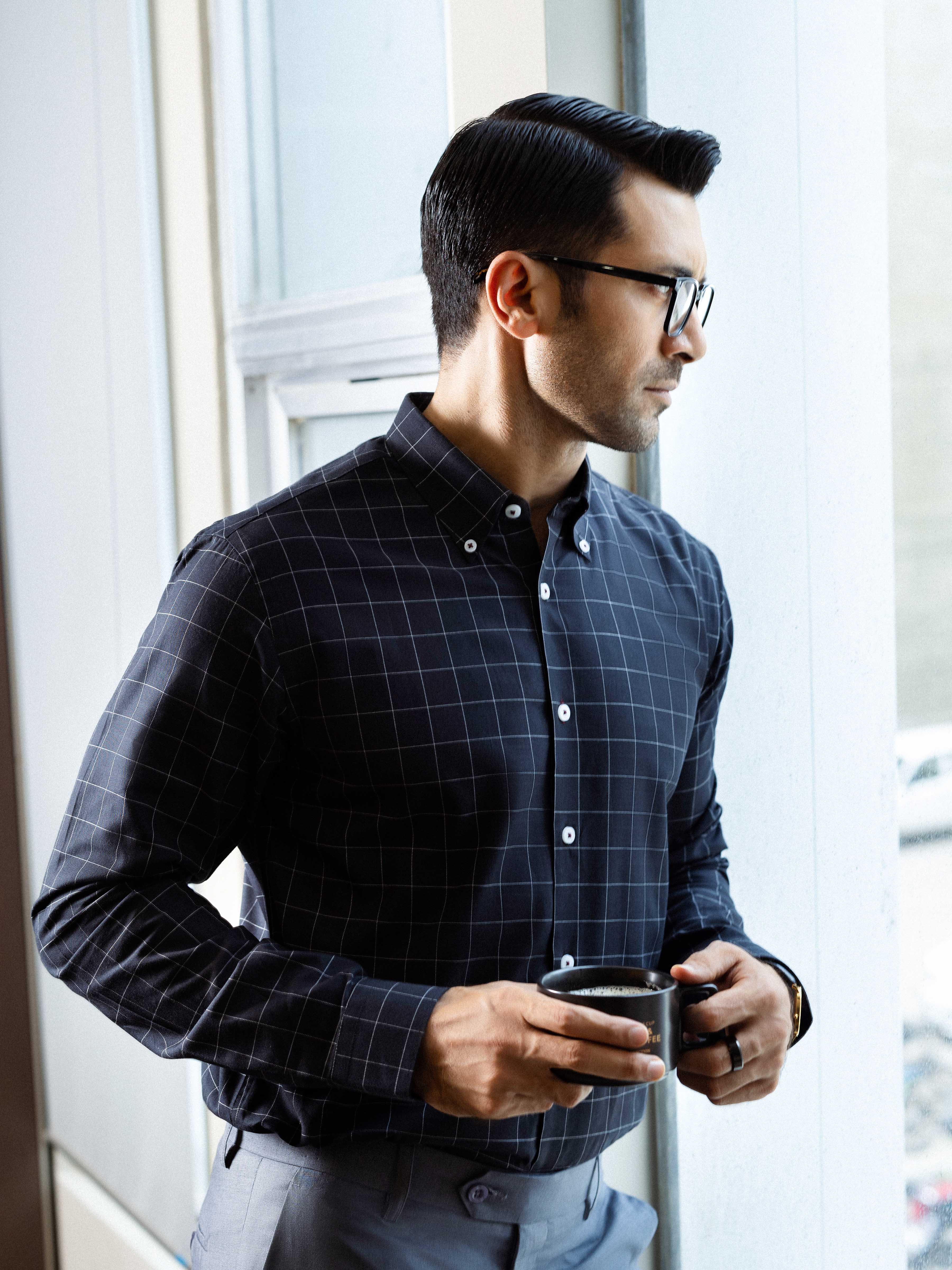 Men's Black Shirt - EMTSB5-178 - Image 4