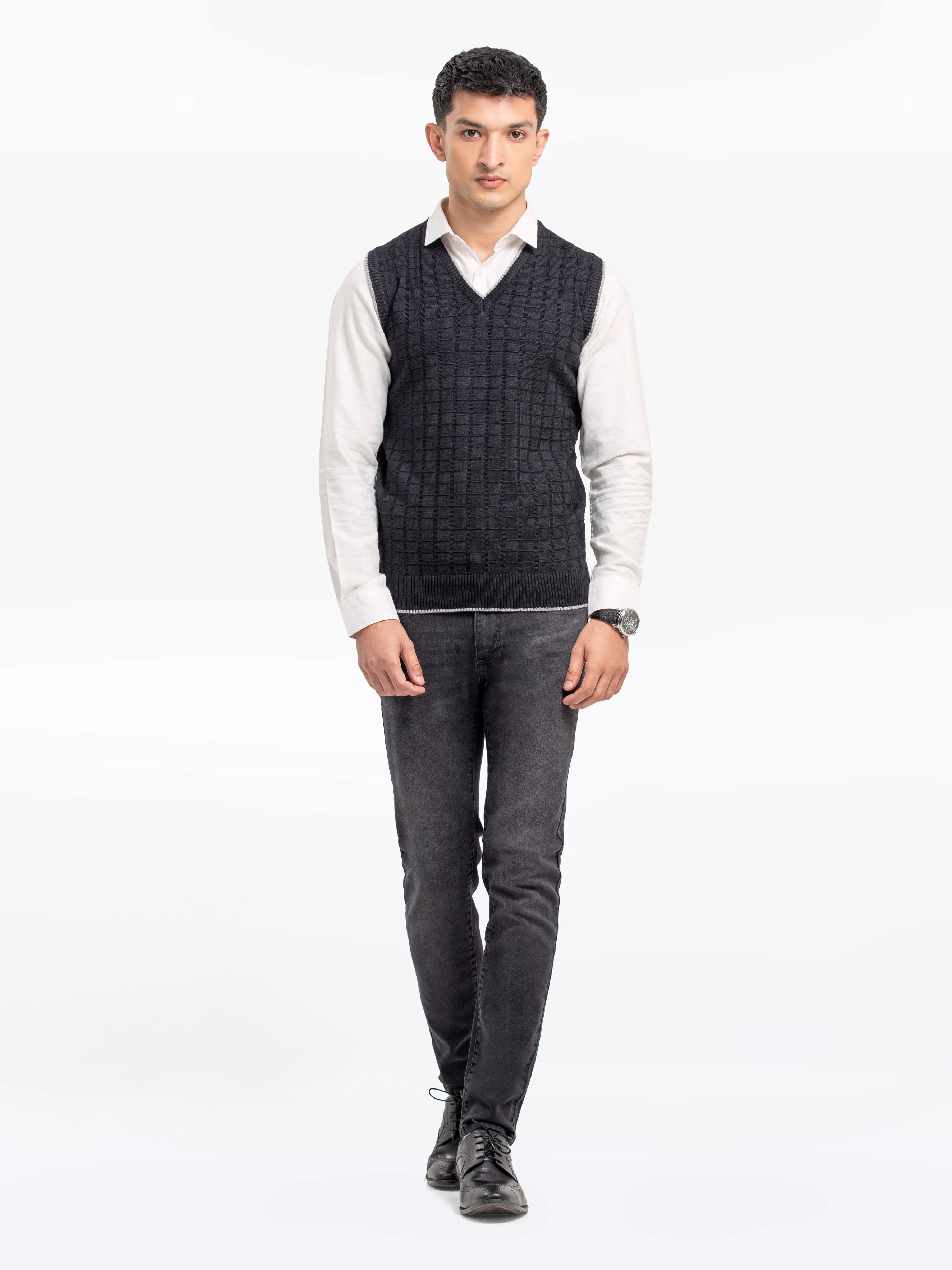 Men's Black Sweater - EMTSWT24-006 - Image 2