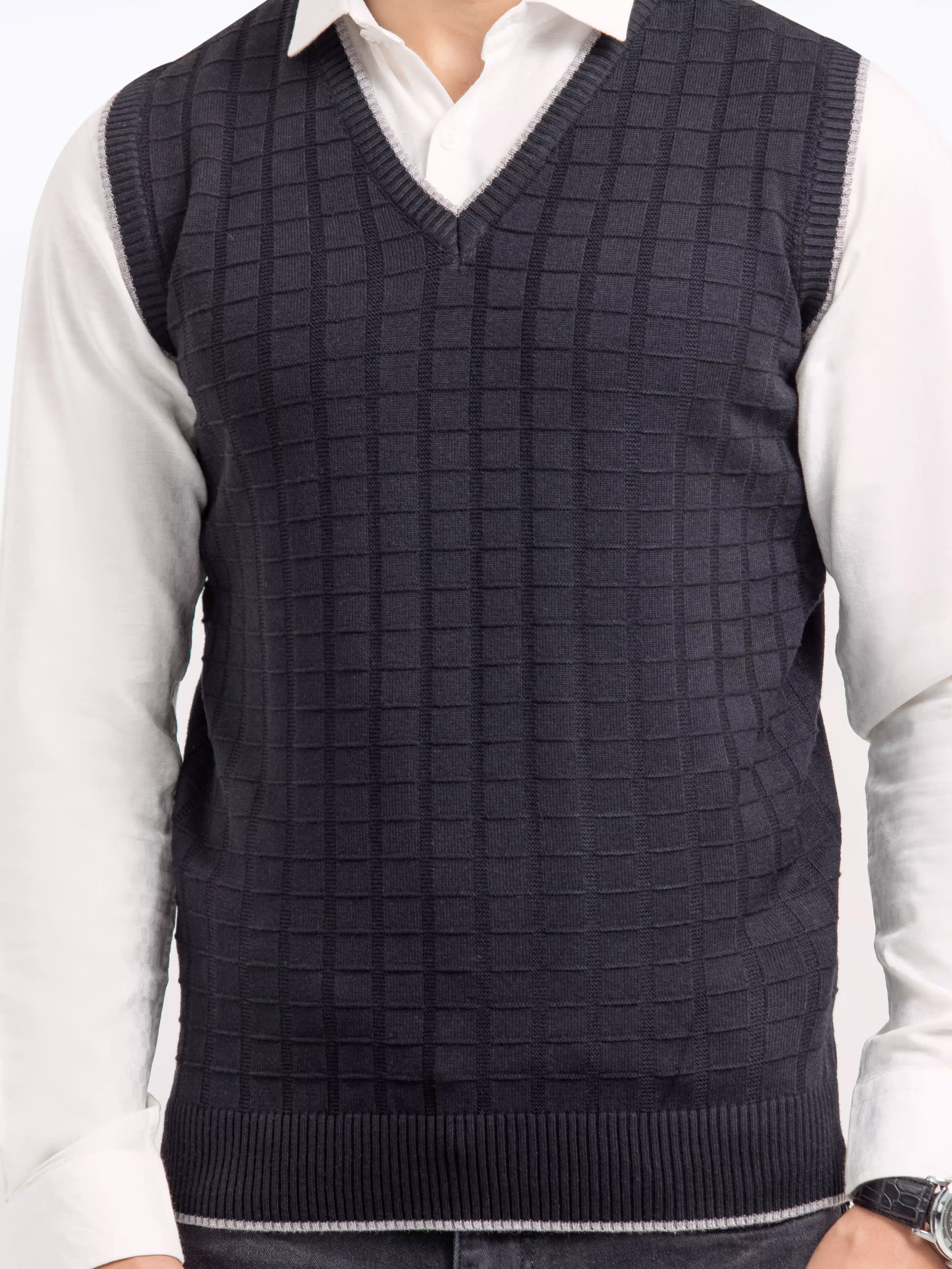 Men's Black Sweater - EMTSWT24-006 - Image 3