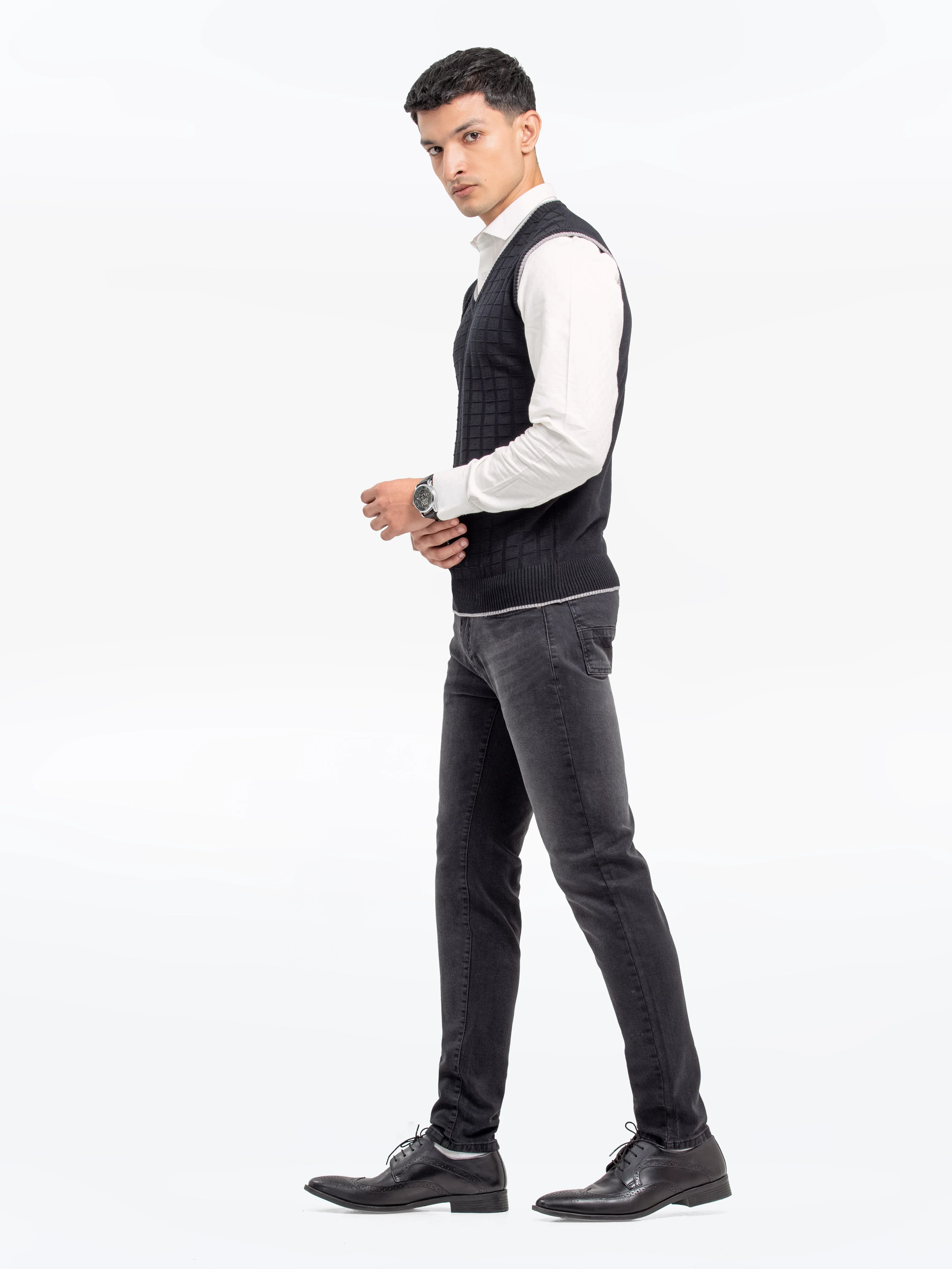 Men's Black Sweater - EMTSWT24-006 - Image 4