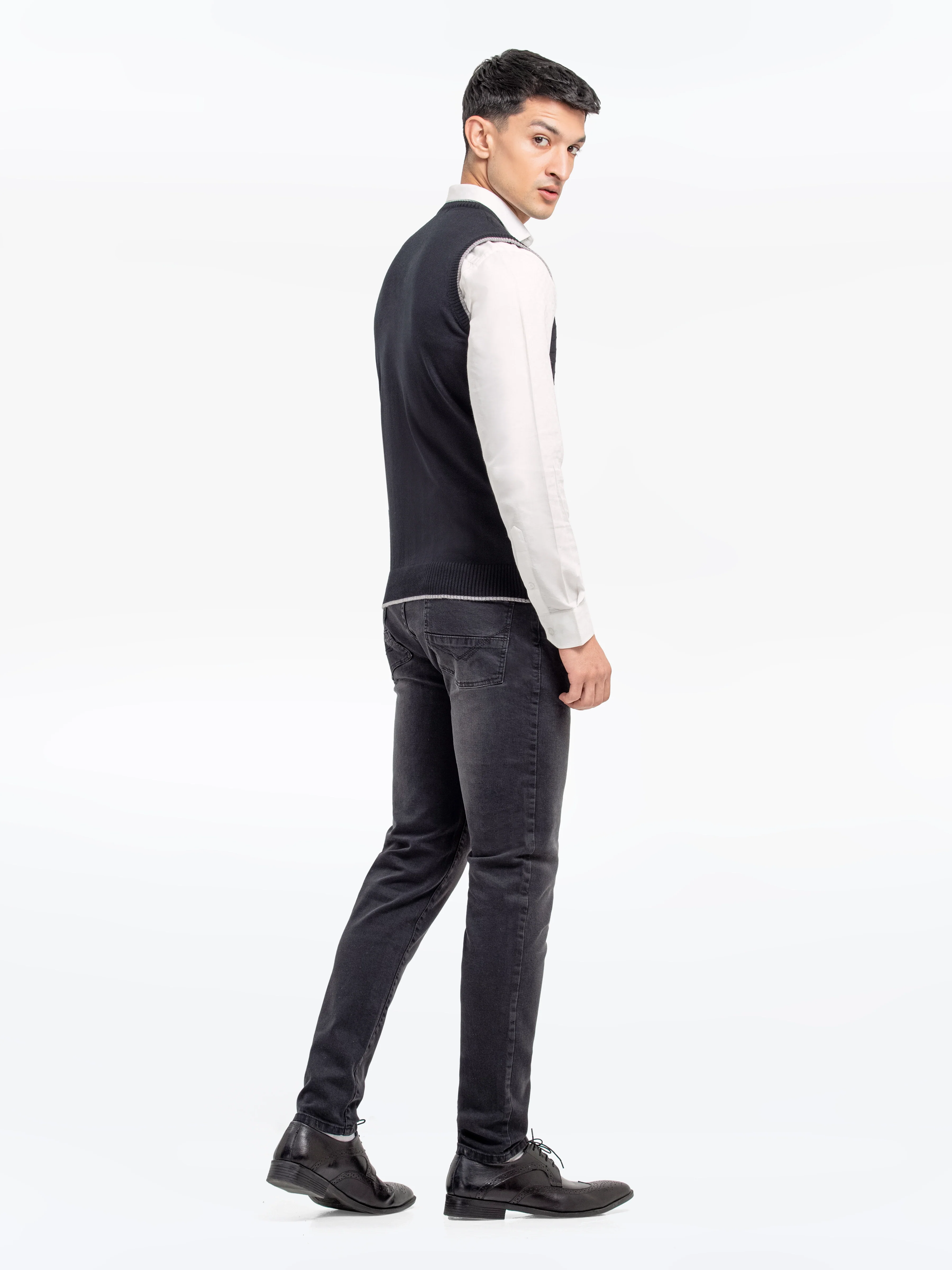 Men's Black Sweater - EMTSWT24-006 - Image 5