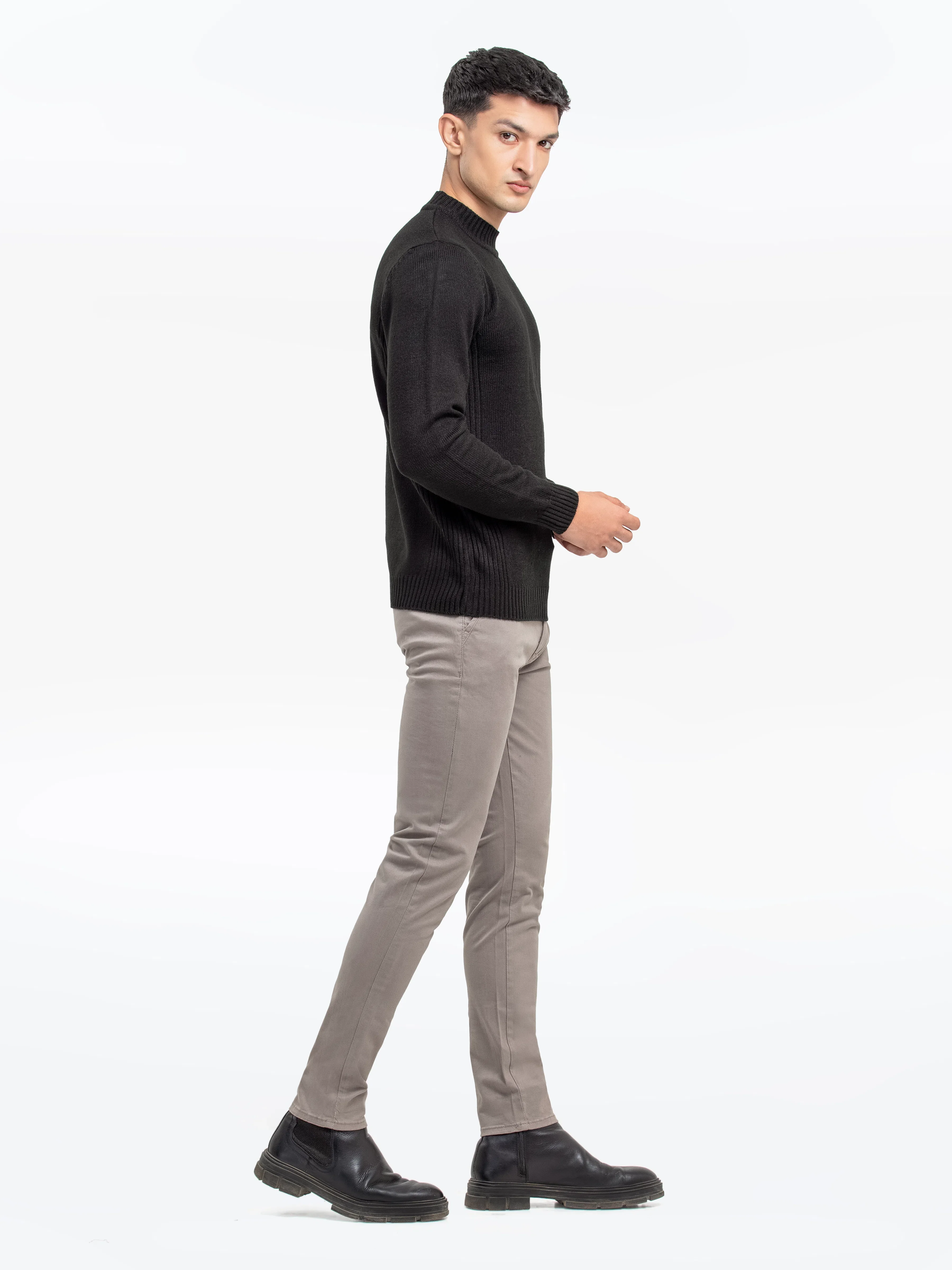 Men's Black Sweater - EMTSWT24-017 - Image 5