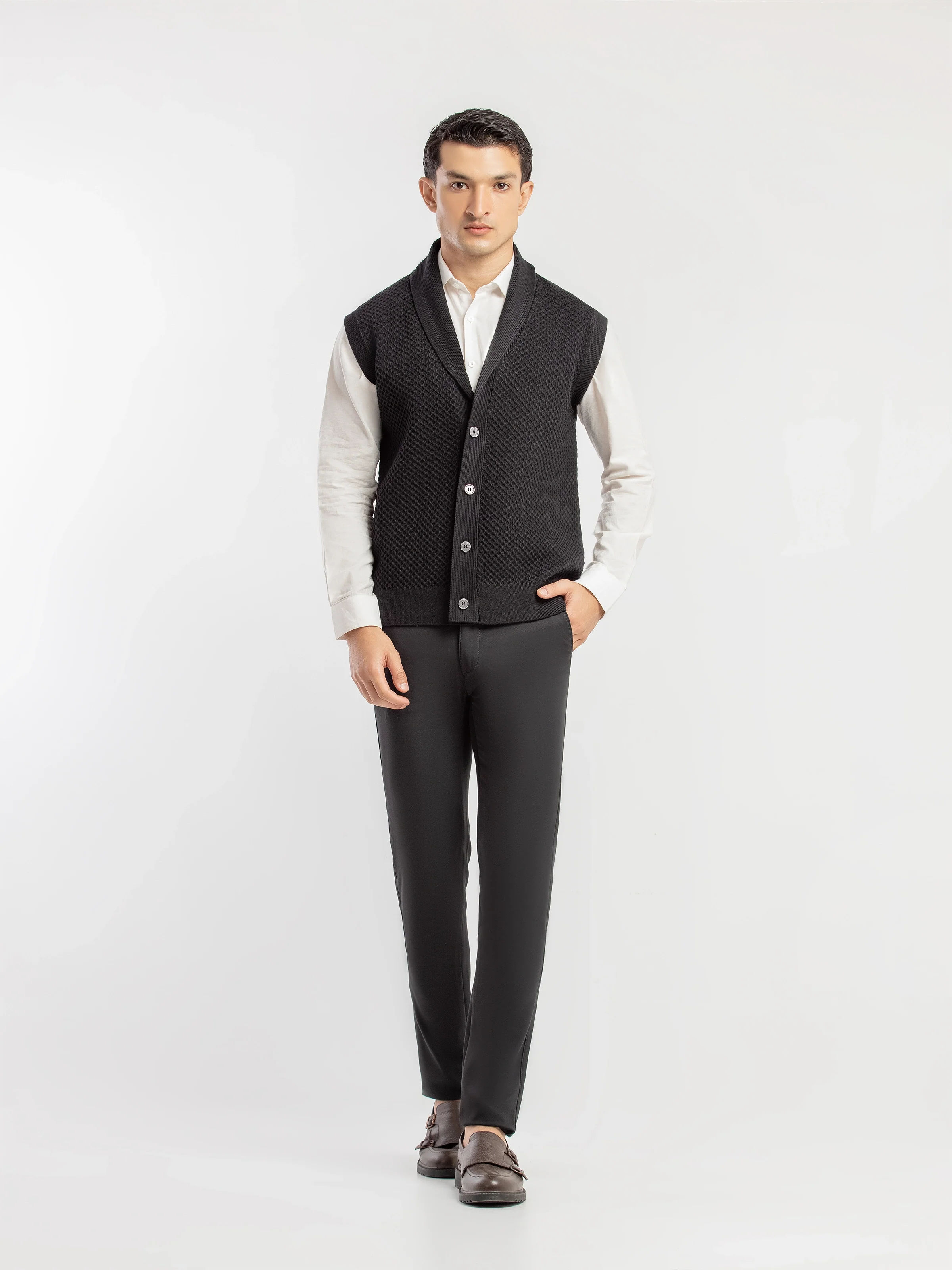 Men's Black Sweater - EMTSWT5-001 - Image 2