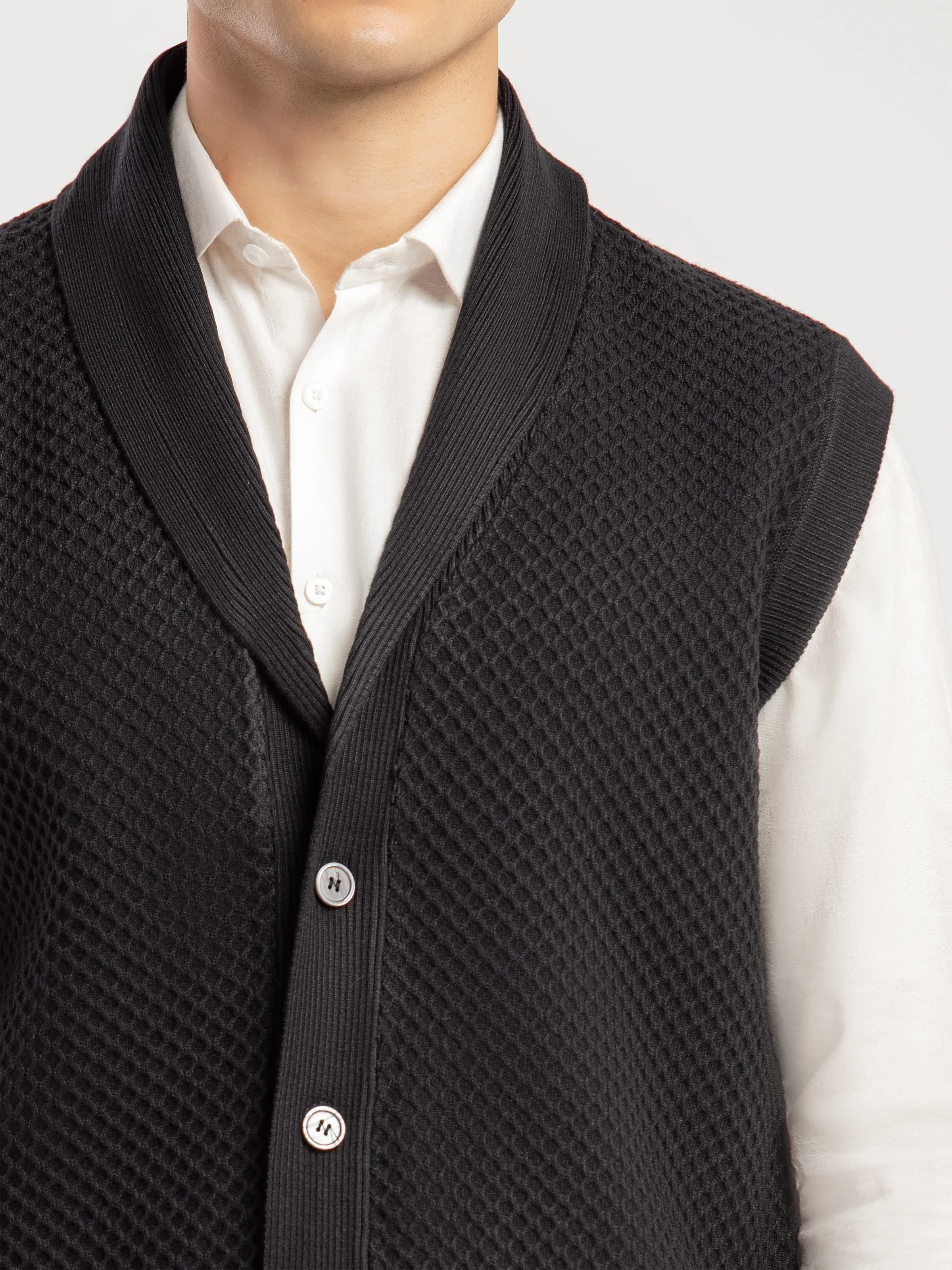 Men's Black Sweater - EMTSWT5-001 - Image 3