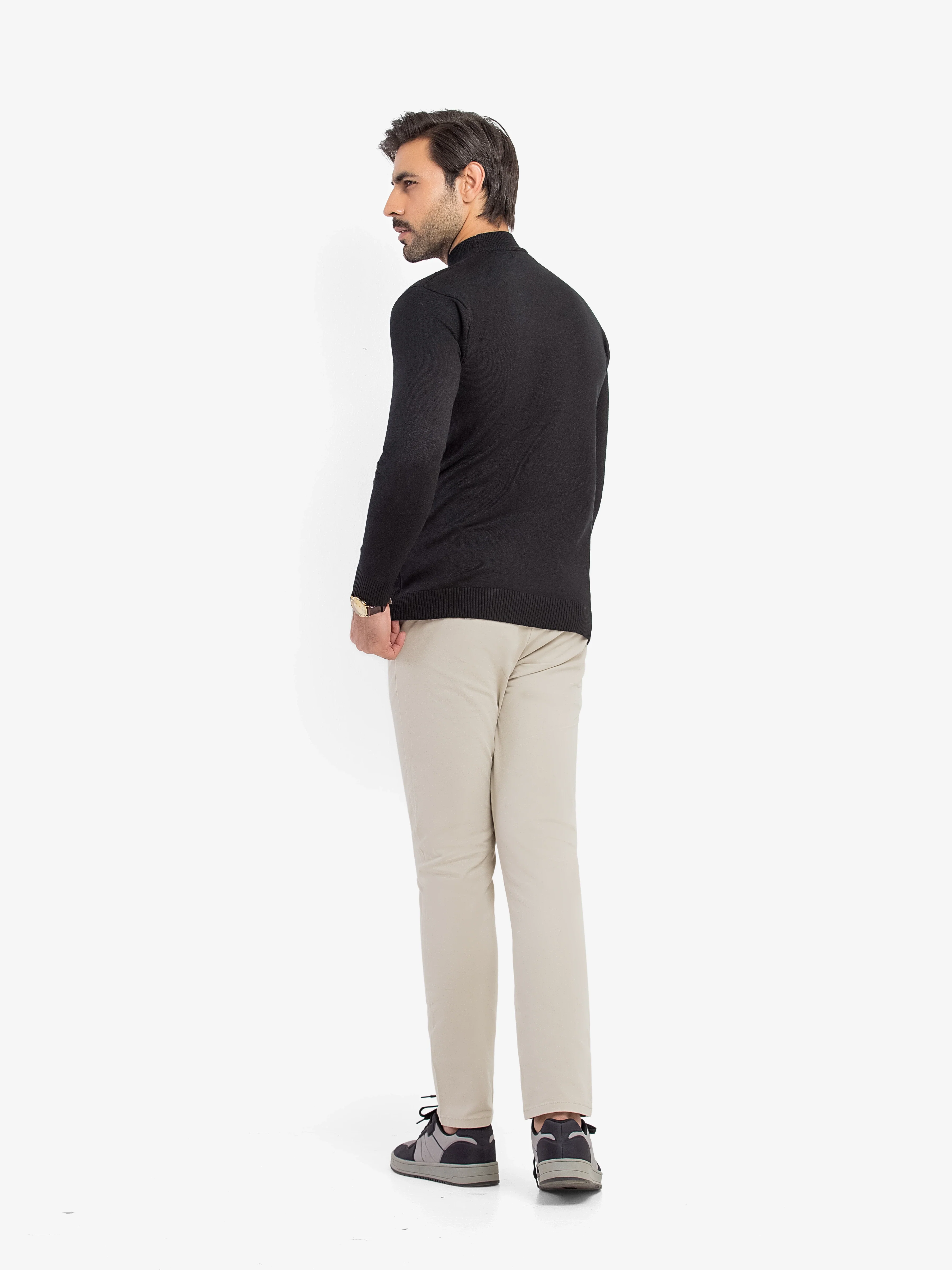 Men's Black Sweater - EMTSWT5-005 - Image 6