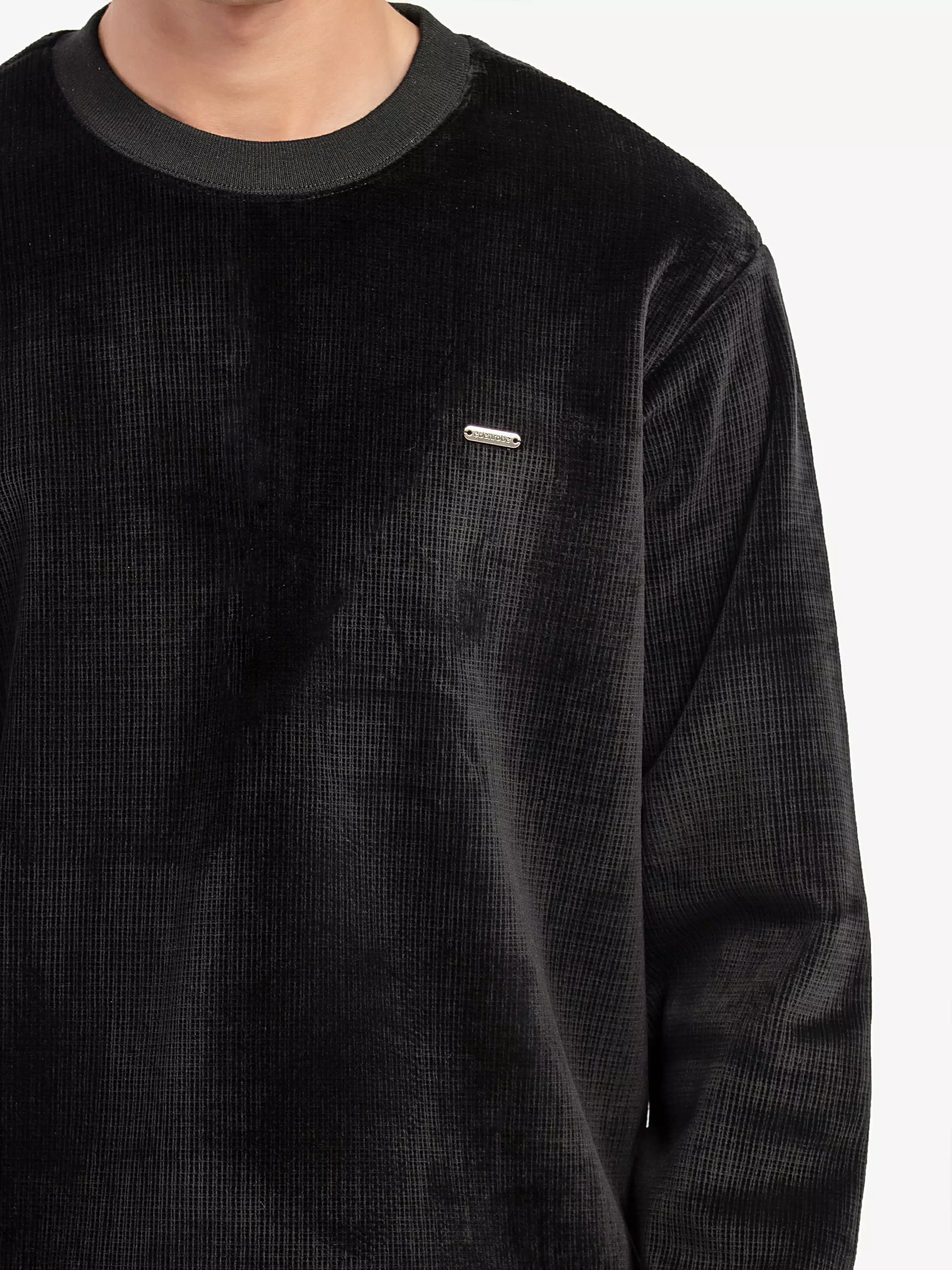 Men's Black Sweater - EMTSWT5-012 - Image 2