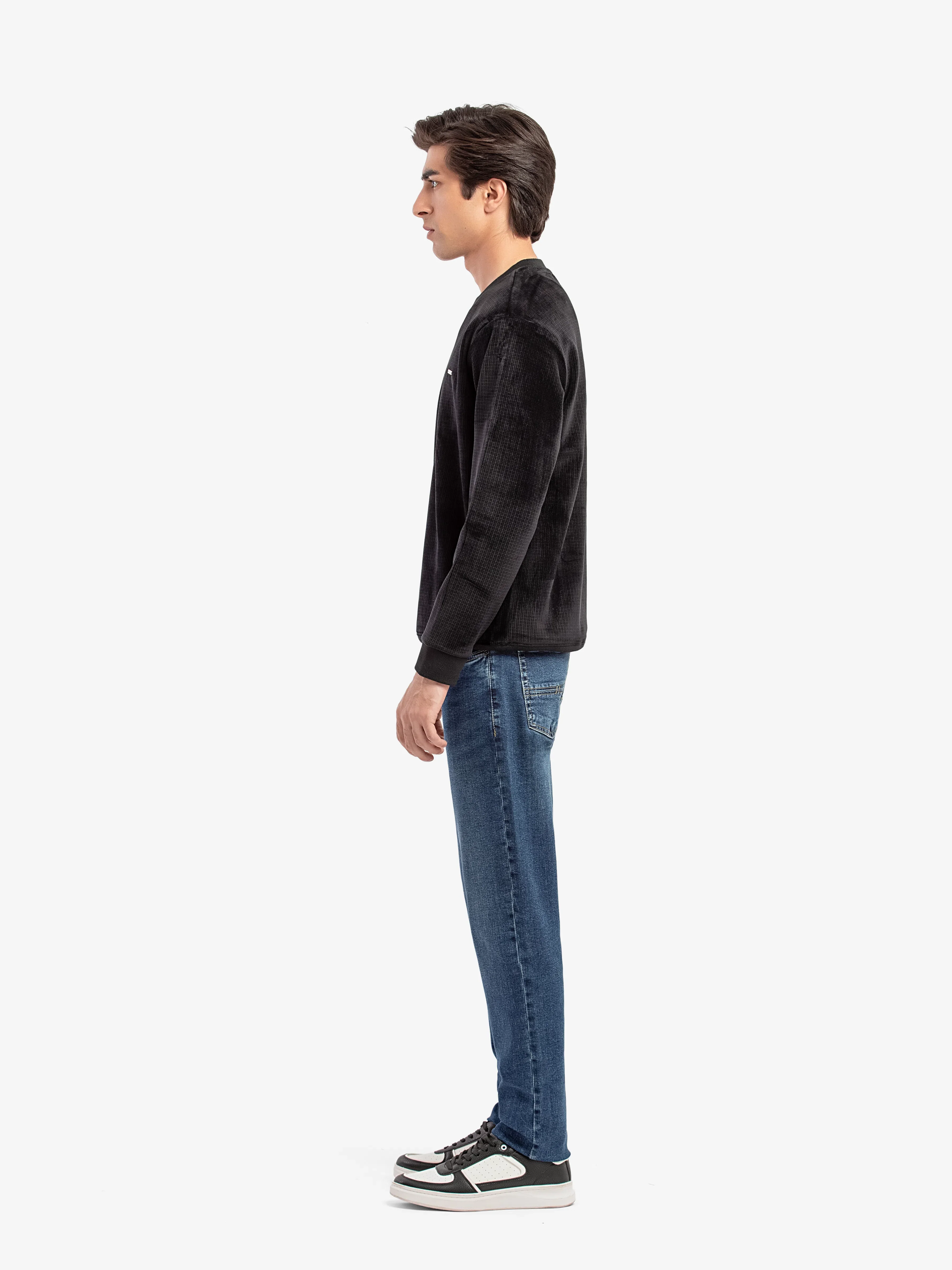 Men's Black Sweater - EMTSWT5-012 - Image 3