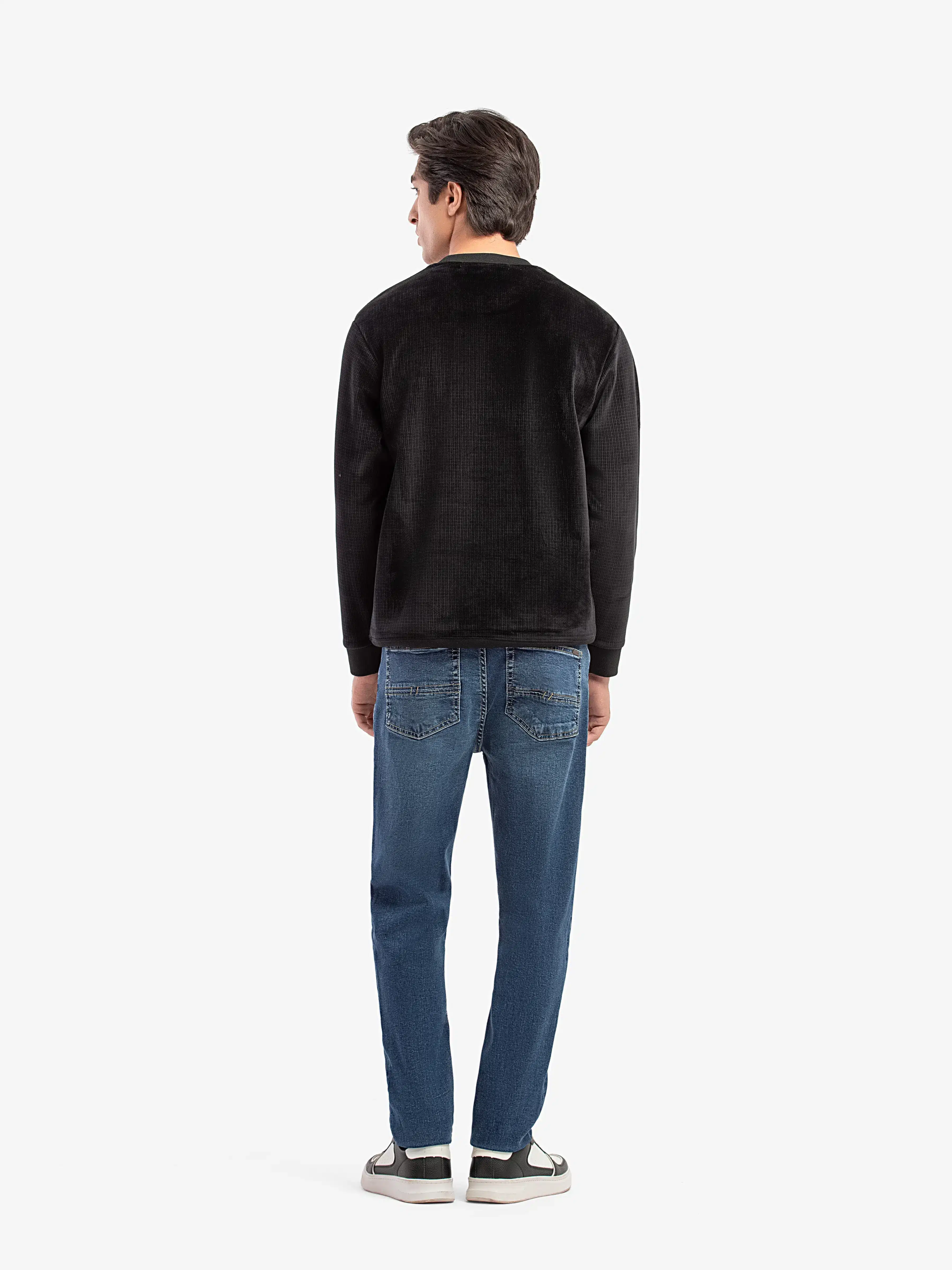 Men's Black Sweater - EMTSWT5-012 - Image 4