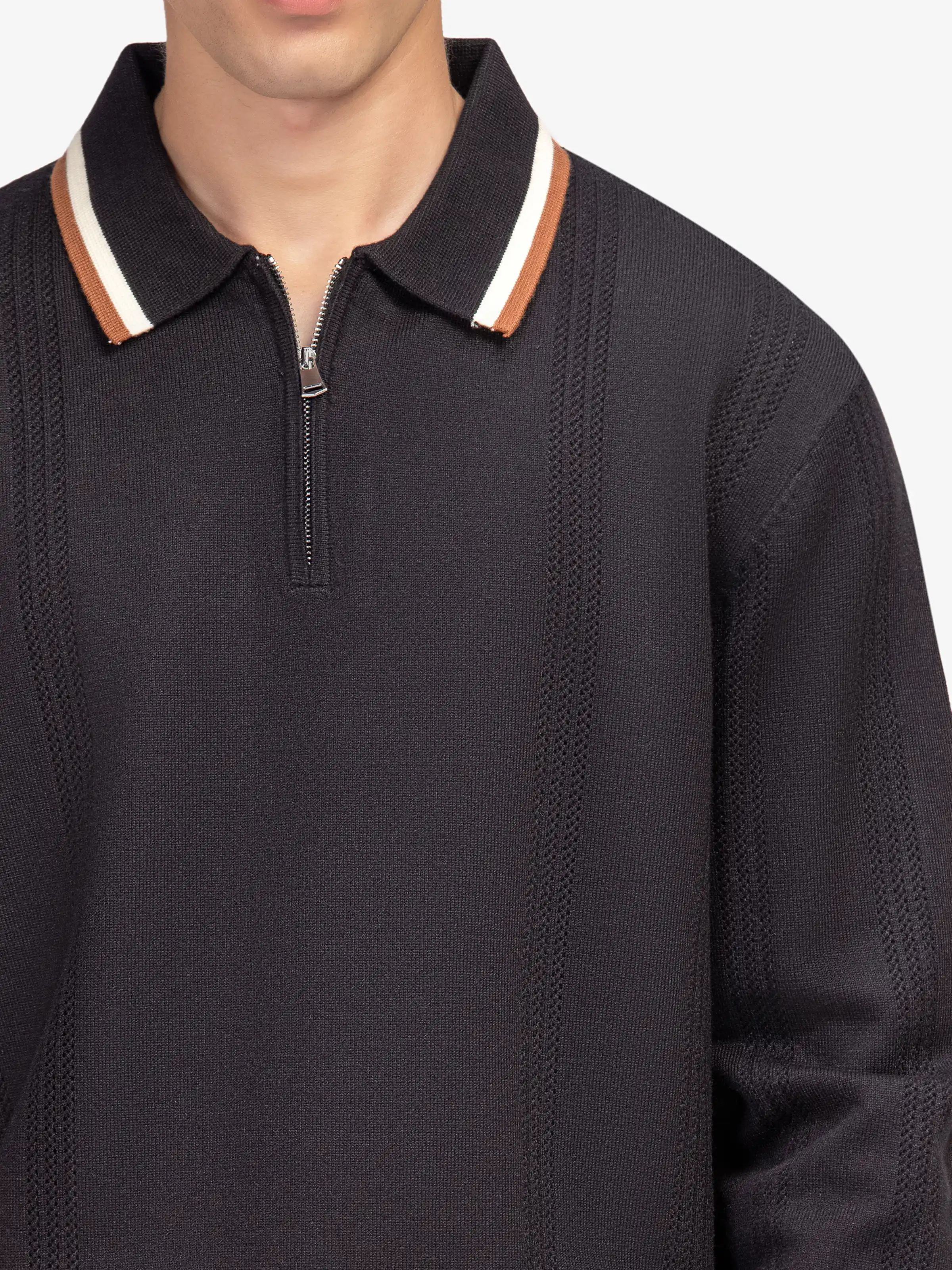 Men's Black Sweater - EMTSWT5-018 - Image 2