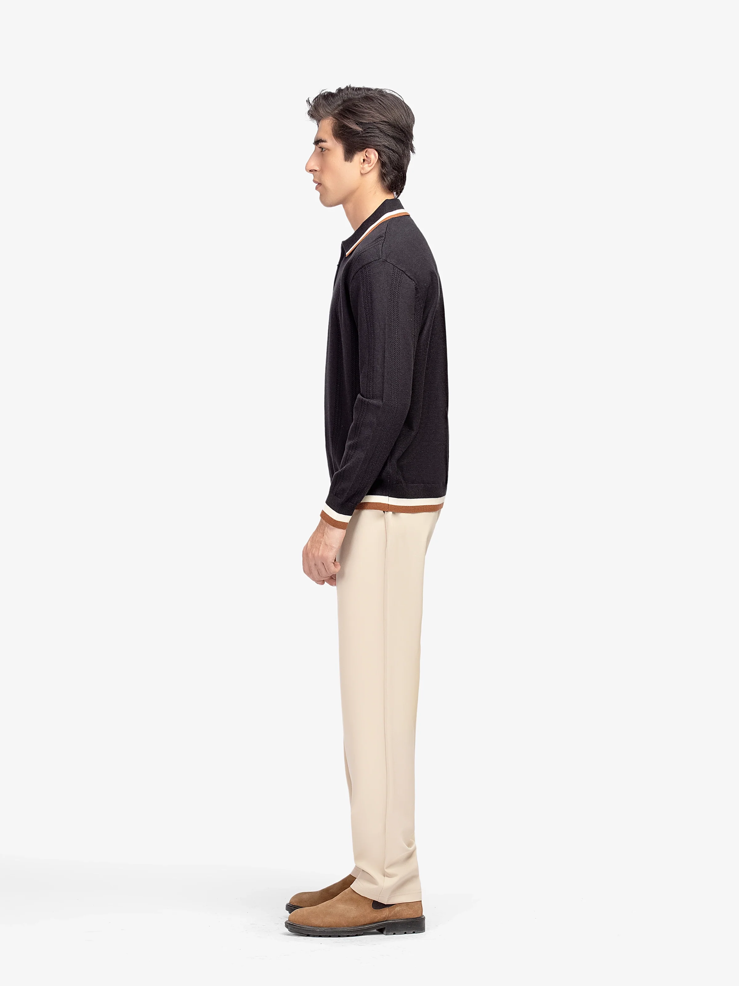 Men's Black Sweater - EMTSWT5-018 - Image 4