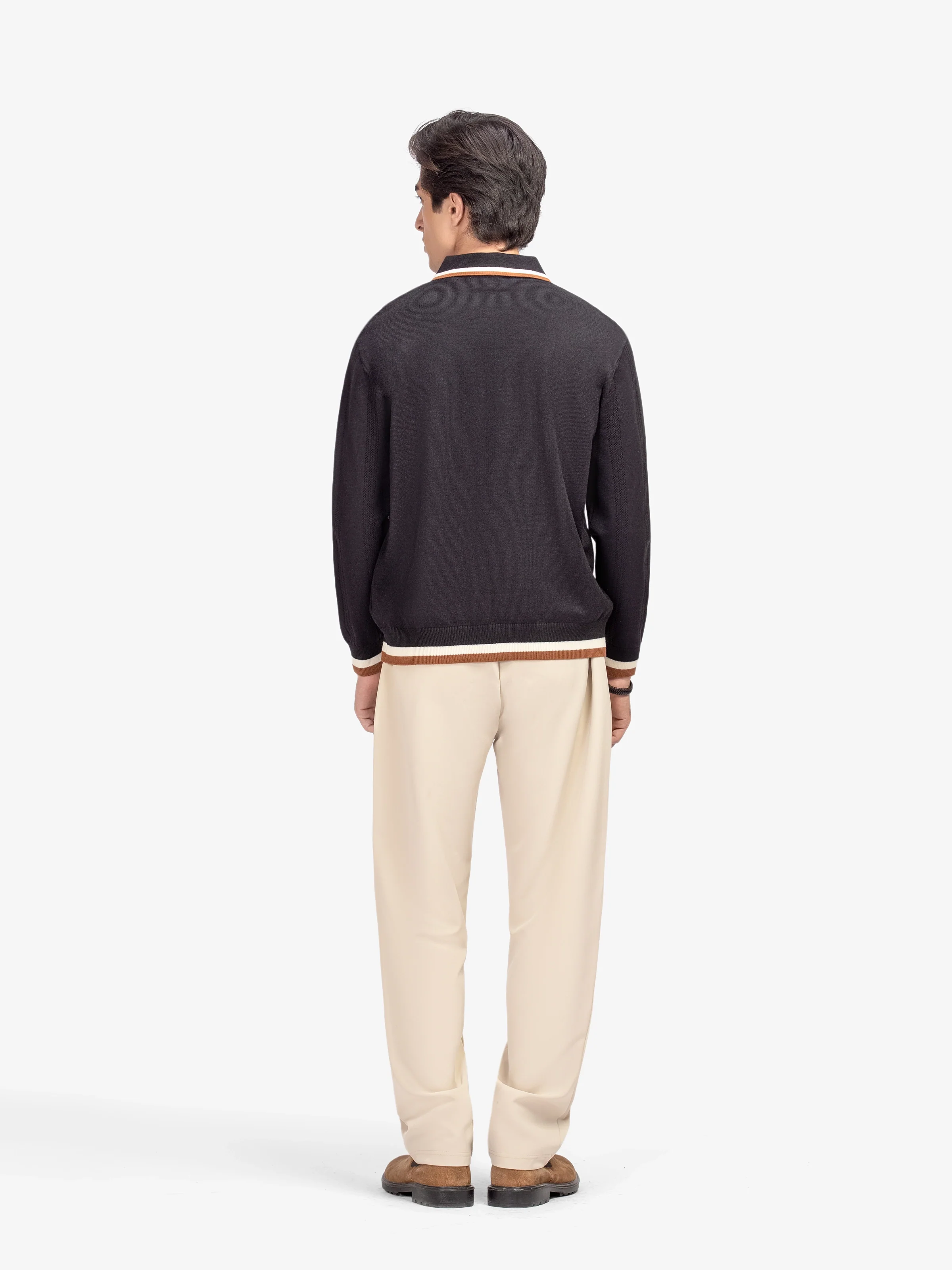 Men's Black Sweater - EMTSWT5-018 - Image 5