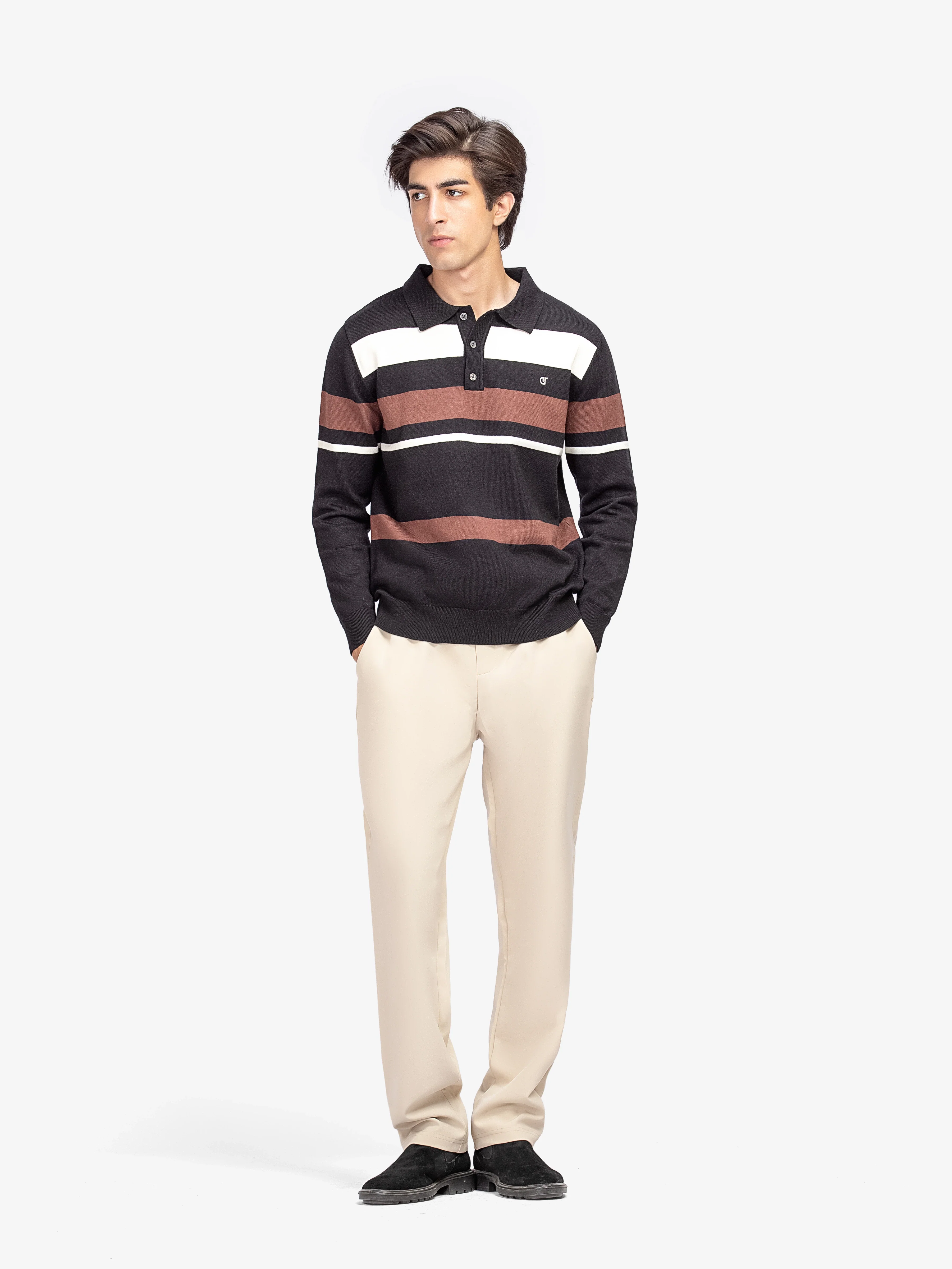 Men's Black Sweater - EMTSWT5-025 - Image 3
